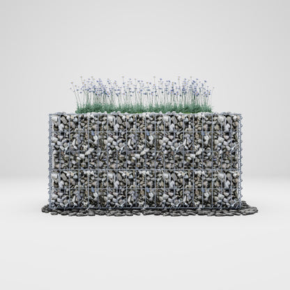 Højbed firkantet 100 cm x 50 cm x 50 cm (L x H x D), maskestørrelse 5 x 10 cm, vægtykkelse 10 cm