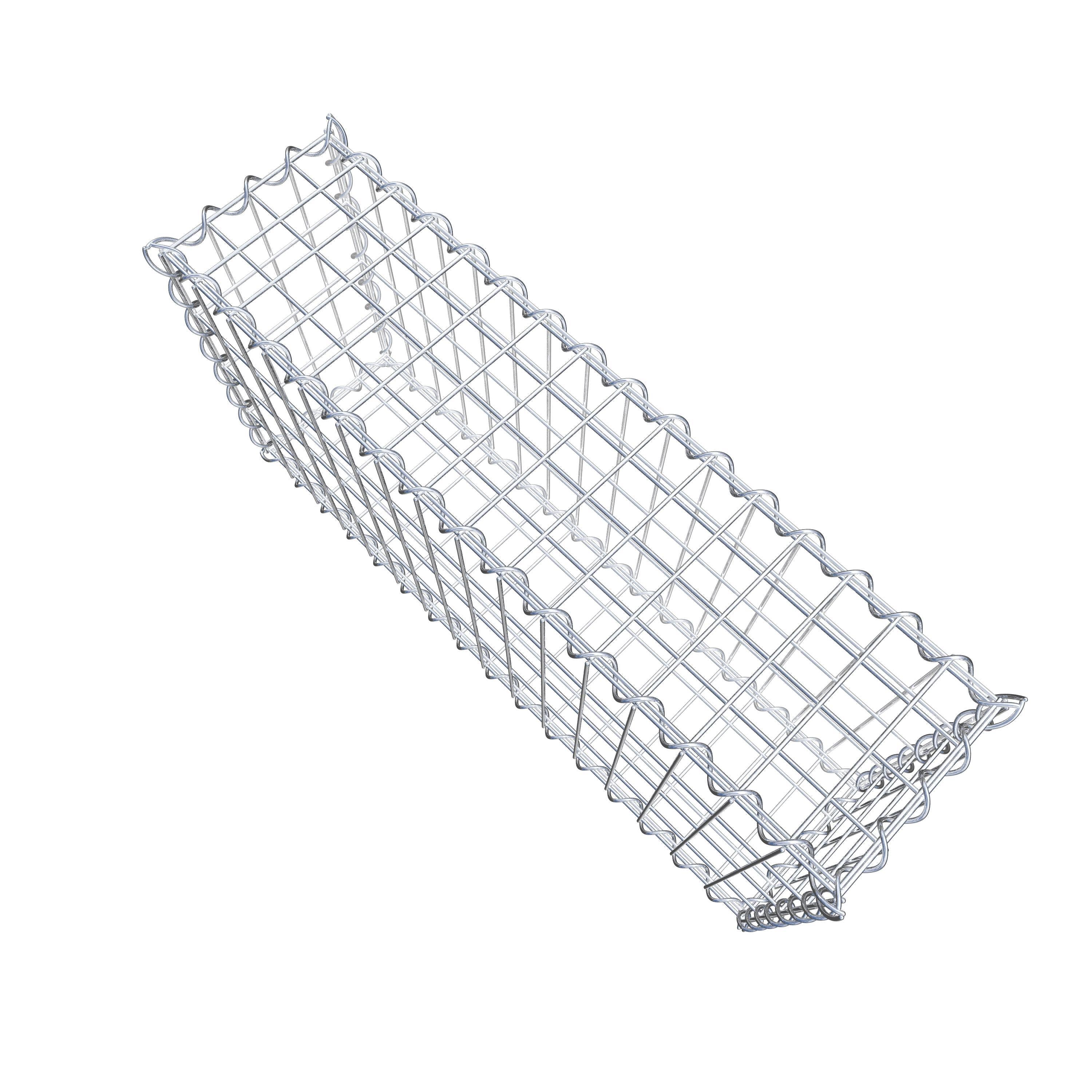 Gabion 80 cm x 40 cm x 20 cm (L x H x D), maskstorlek 5 cm x 10 cm, spiral