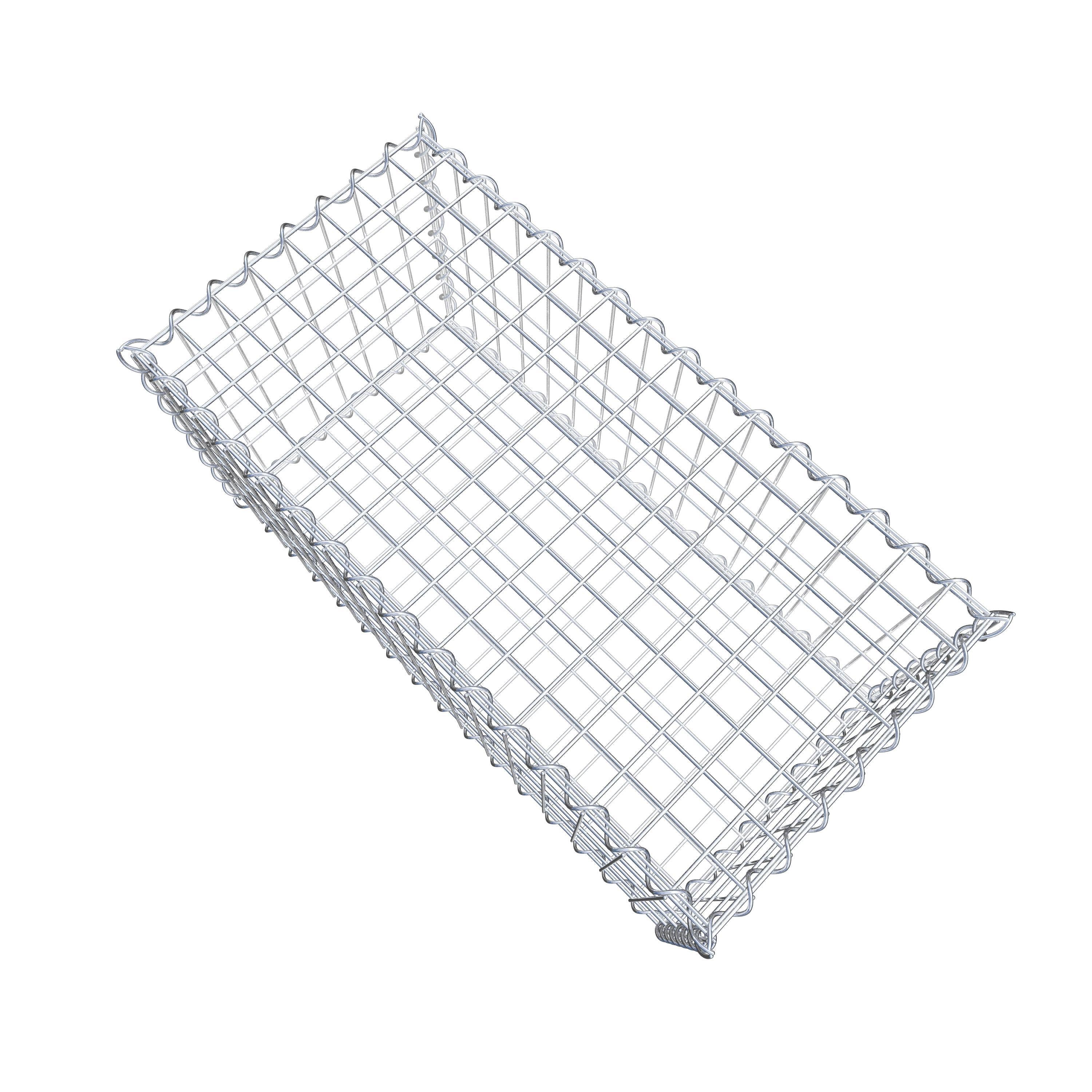 Gabion 80 cm x 40 cm x 40 cm (L x H x D), maskstorlek 5 cm x 10 cm, spiral