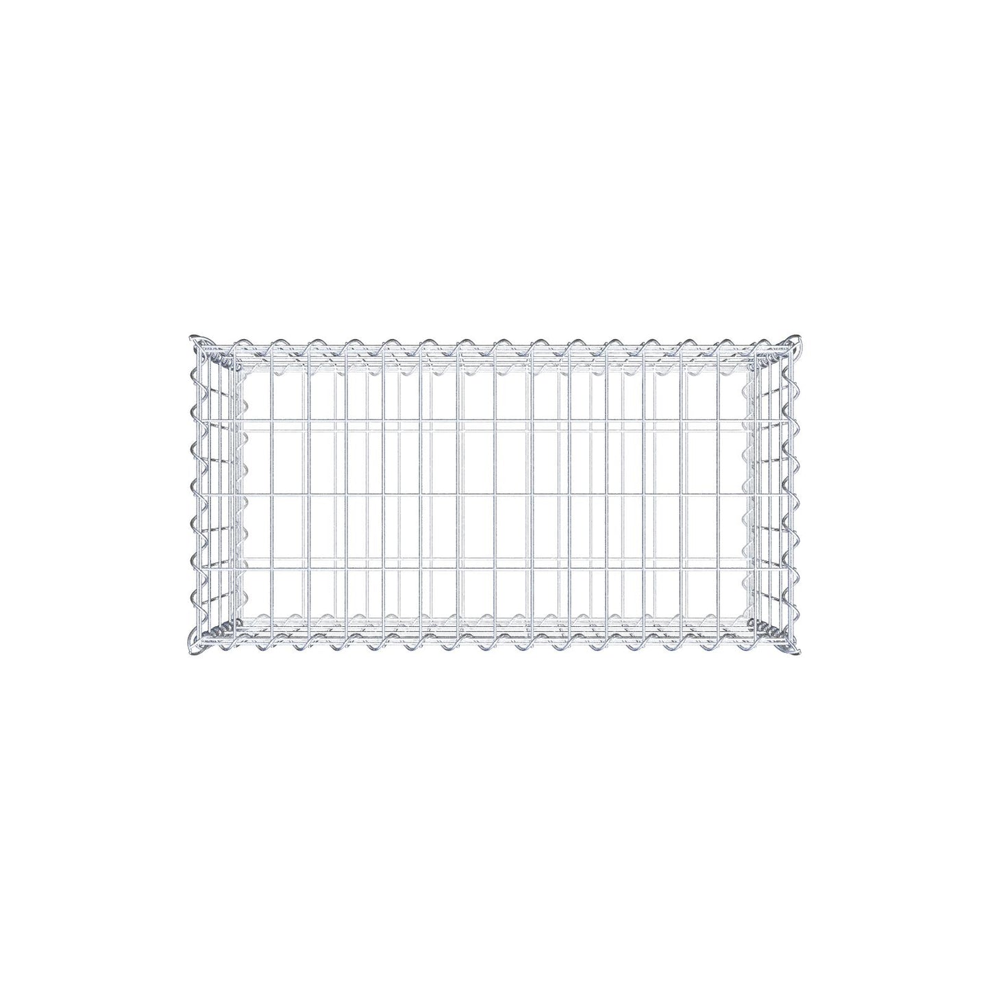 Gabion 80 cm x 40 cm x 40 cm (L x H x D), maskstorlek 5 cm x 10 cm, spiral