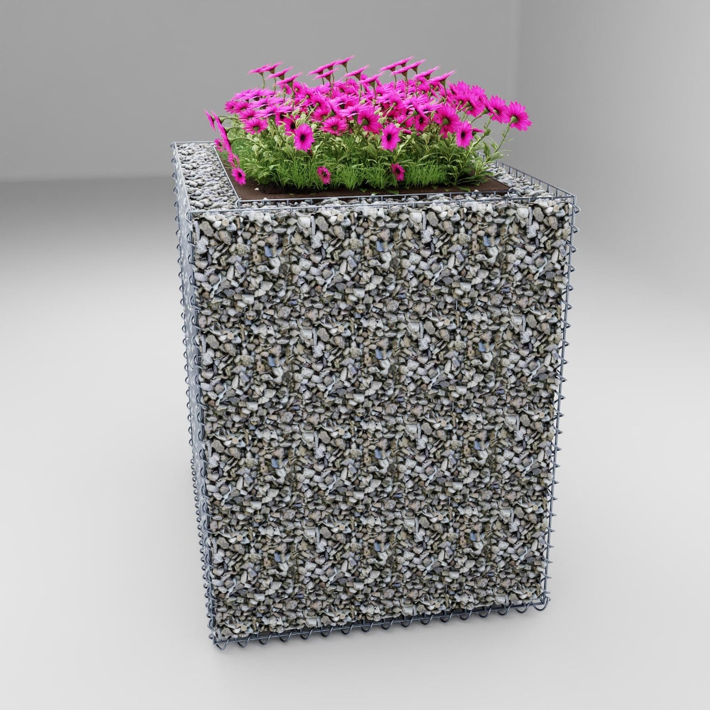 Hochbeet eckig 100 cm x 80 cm x 100 cm (L x H x T), Maschenweite 5 x 10 cm, Wandstärke 10 cm