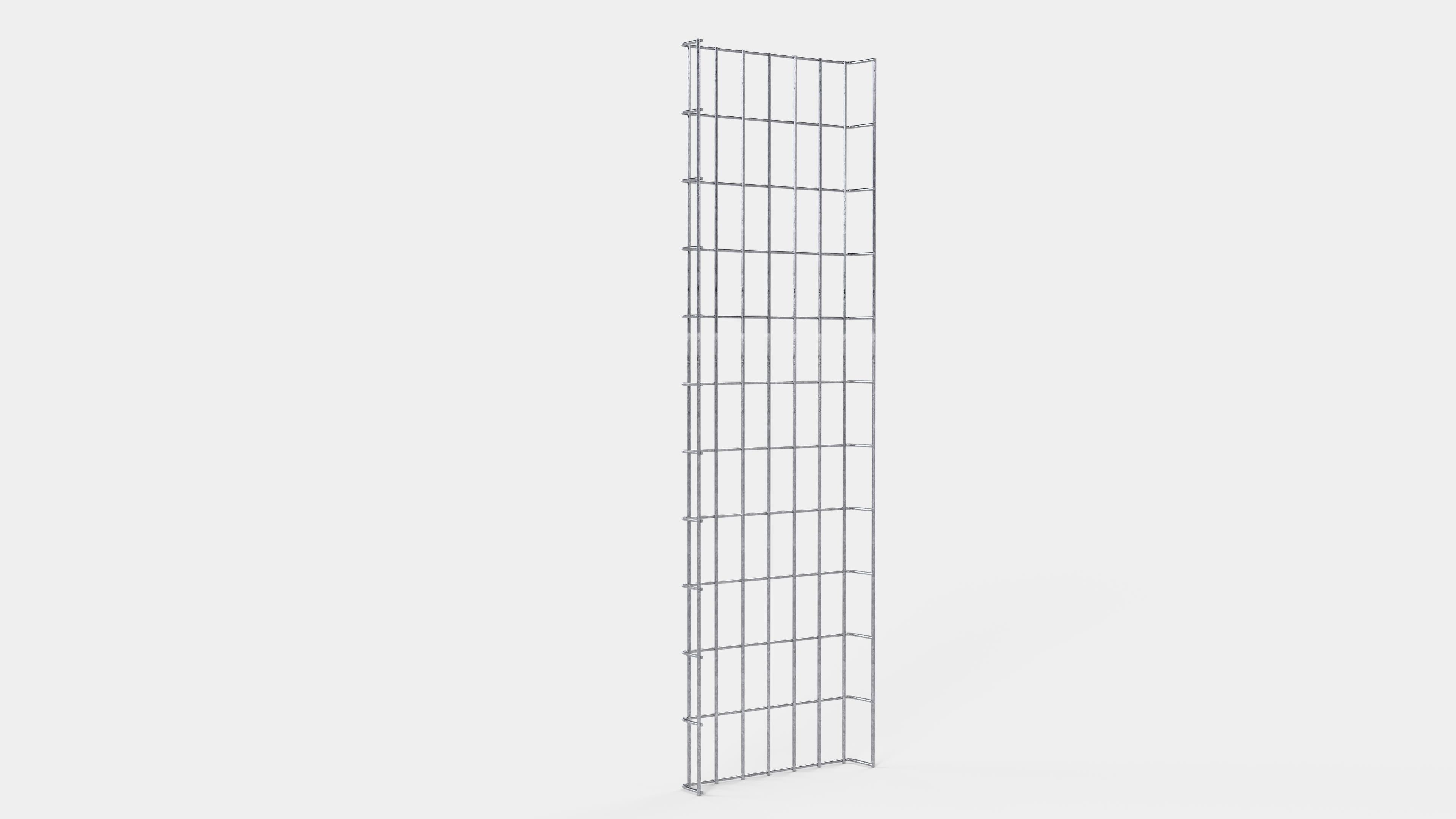 Trellis højde 110 cm, dybde 5 cm, maskestørrelse 5 x 10 cm