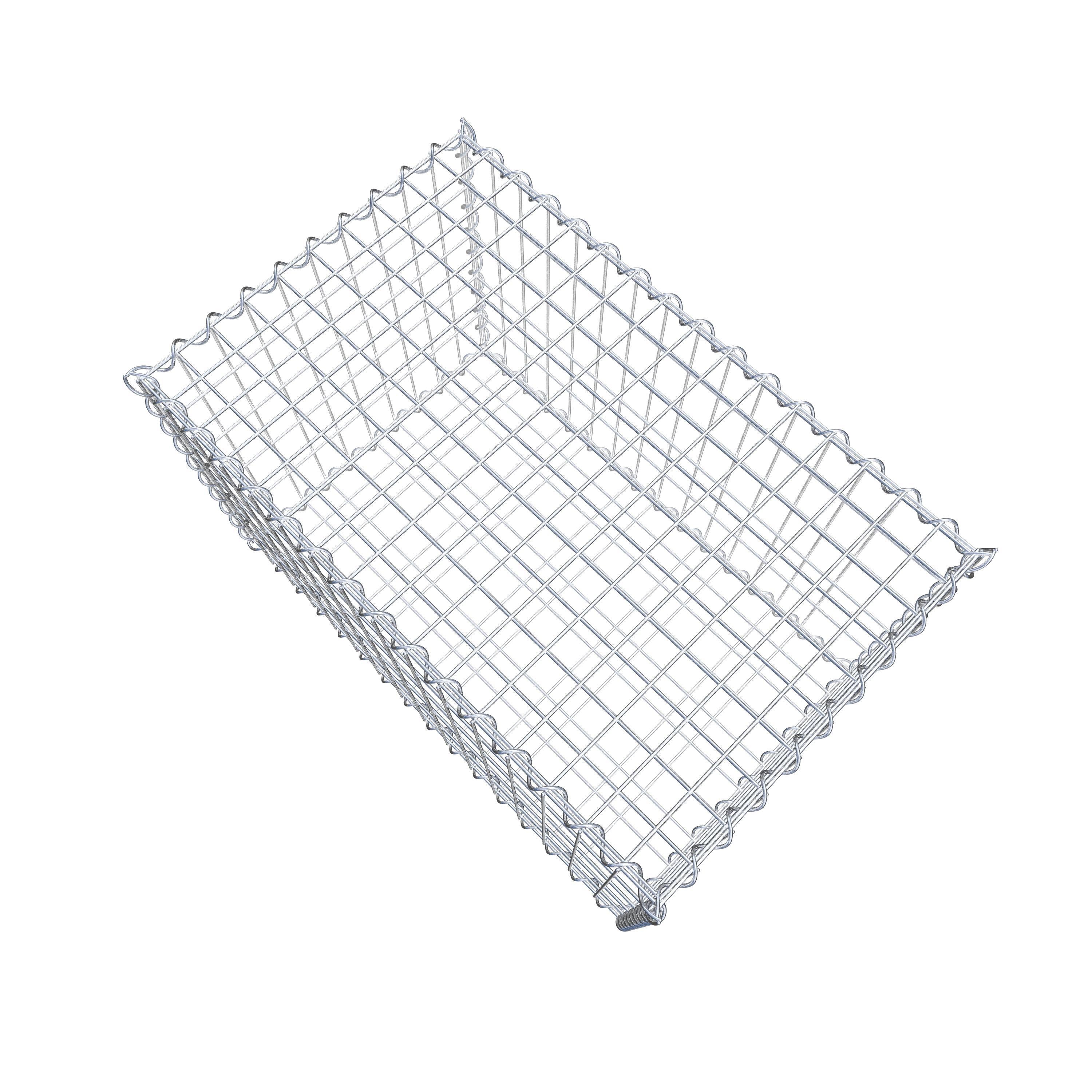 Gabion 80 cm x 50 cm x 50 cm (L x H x D), mesh size 5 cm x 10 cm, spiral