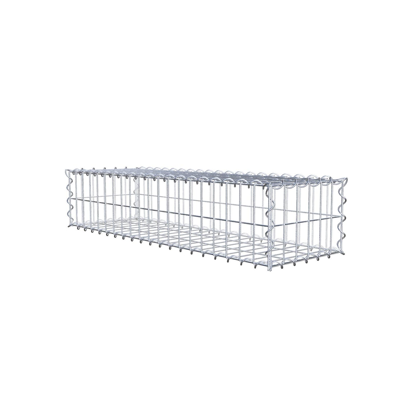 Gabion 100 cm x 20 cm x 30 cm (L x H x D), maskestørrelse 5 cm x 10 cm, spiral