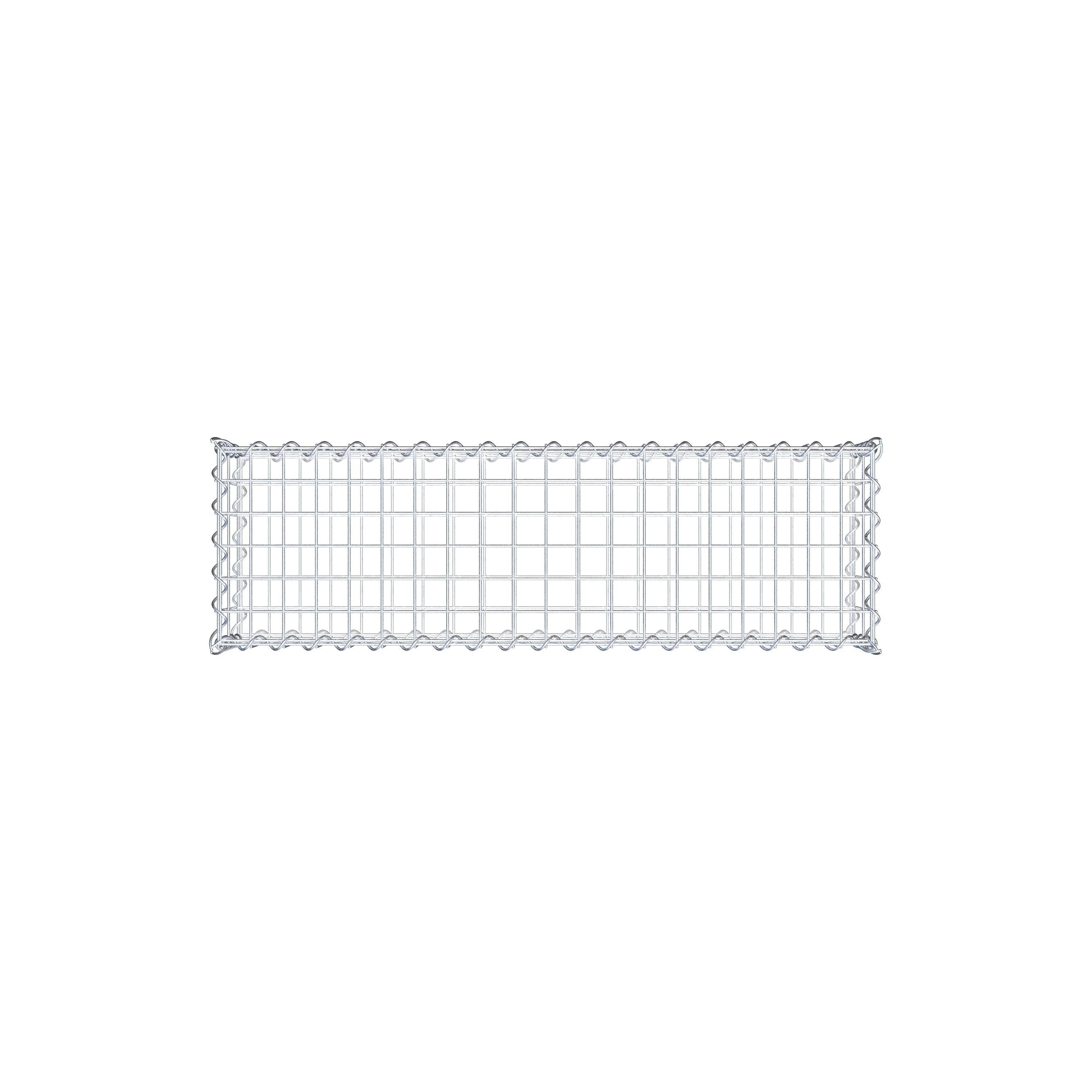 Gabion 100 cm x 20 cm x 30 cm (L x H x D), maskestørrelse 5 cm x 10 cm, spiral