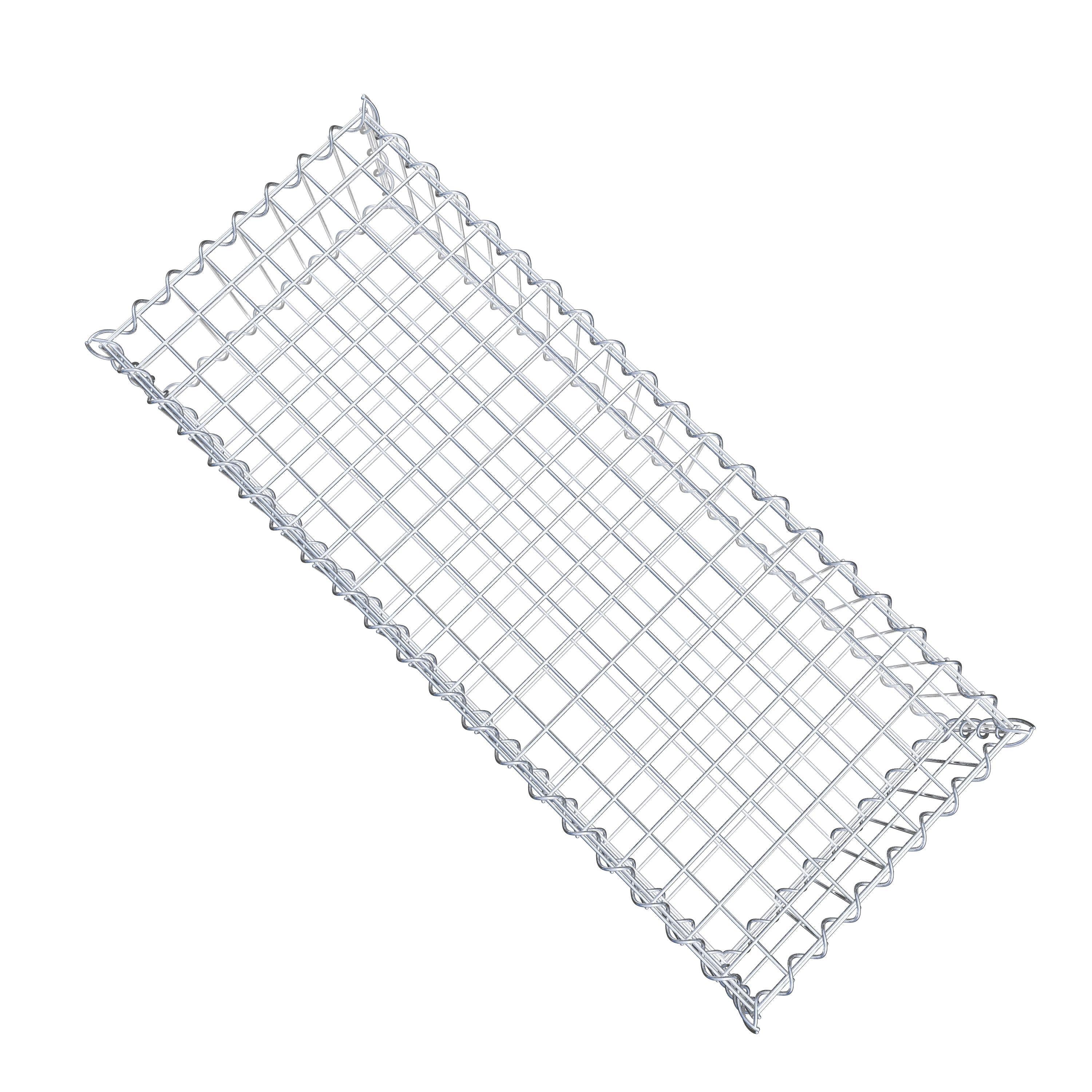 Gabion 100 cm x 20 cm x 40 cm (L x H x D), maskstorlek 5 cm x 10 cm, spiral