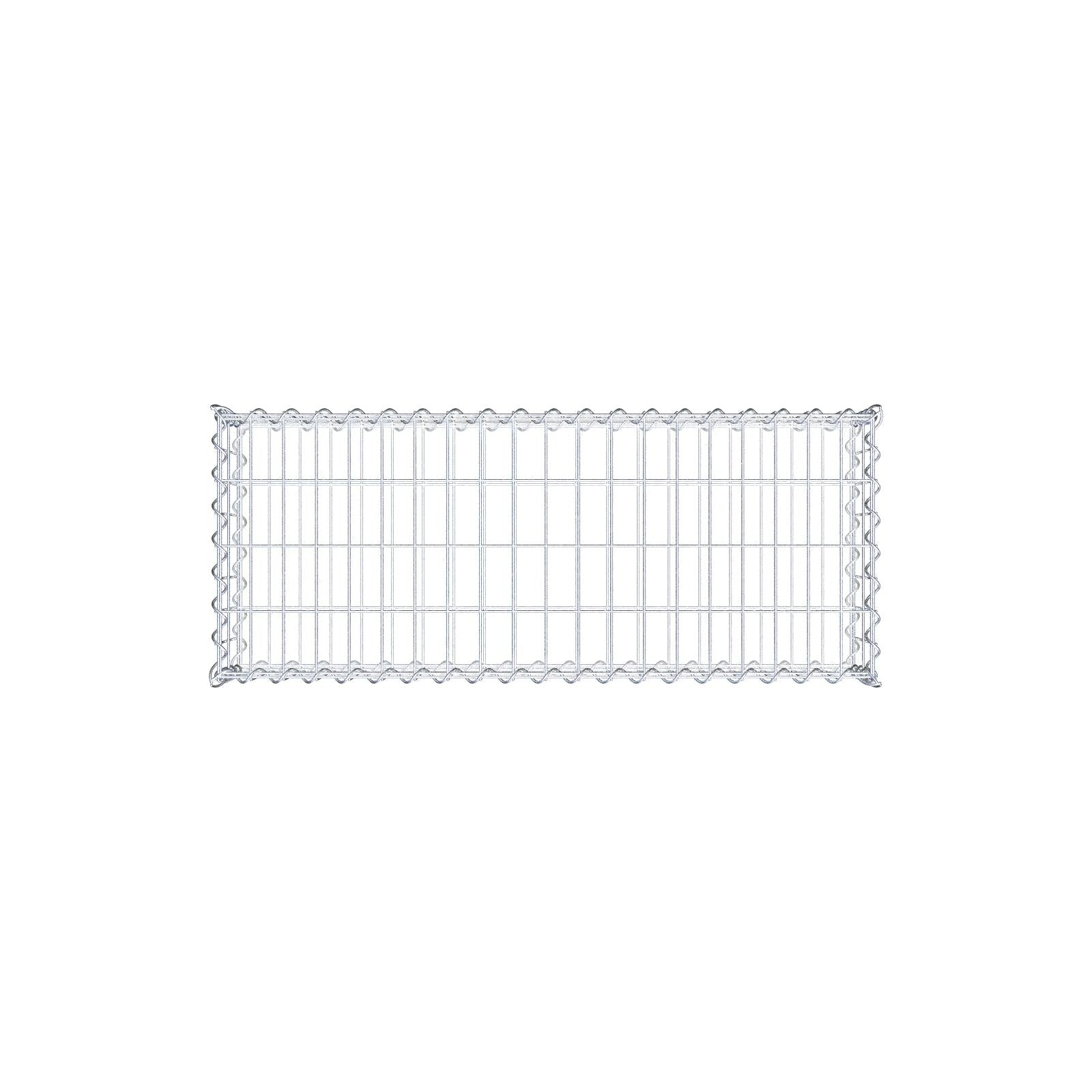 Gabion 100 cm x 20 cm x 40 cm (L x H x D), mesh size 5 cm x 10 cm, spiral