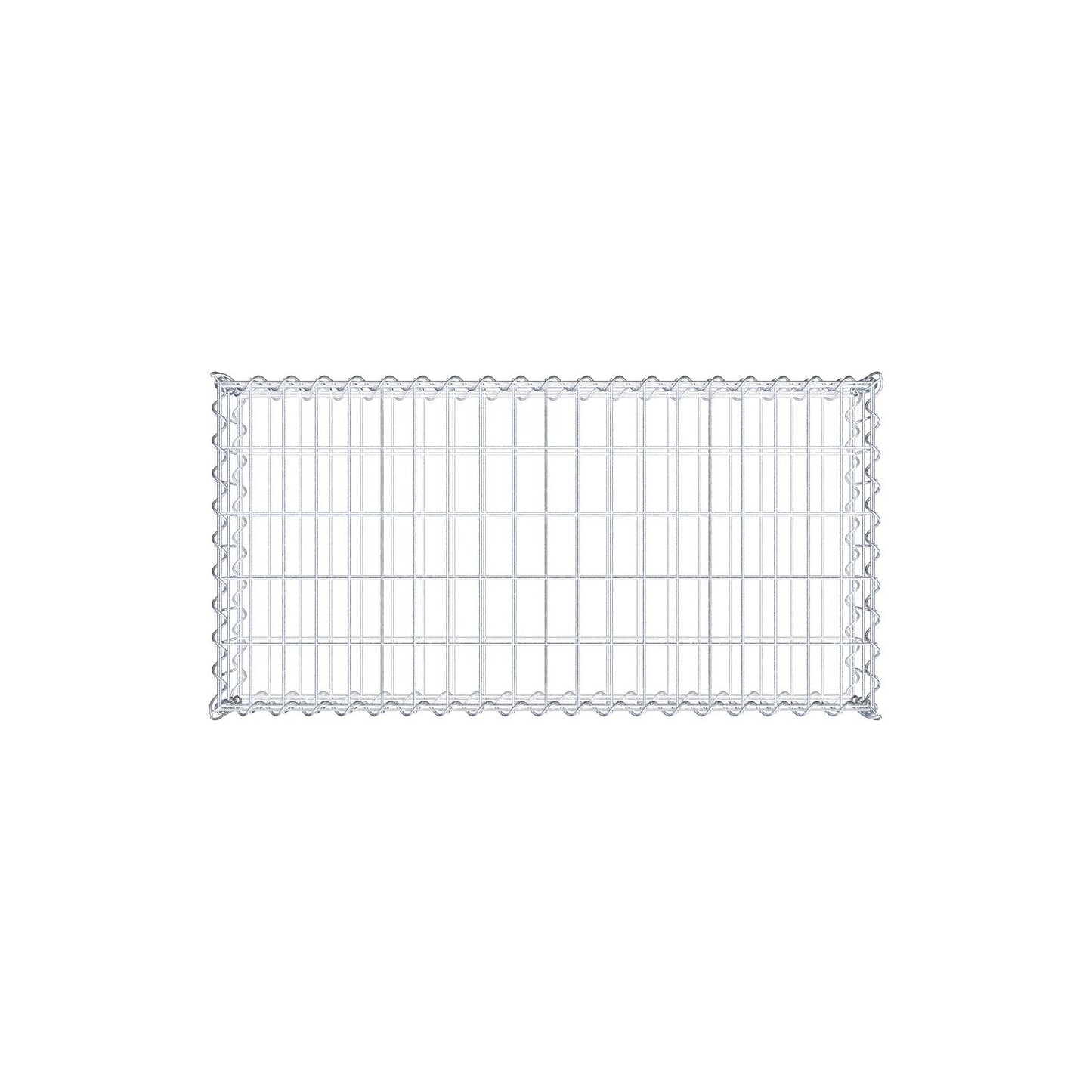 Gabion 100 cm x 20 cm x 50 cm (L x H x P), mailles 5 cm x 10 cm, spirale