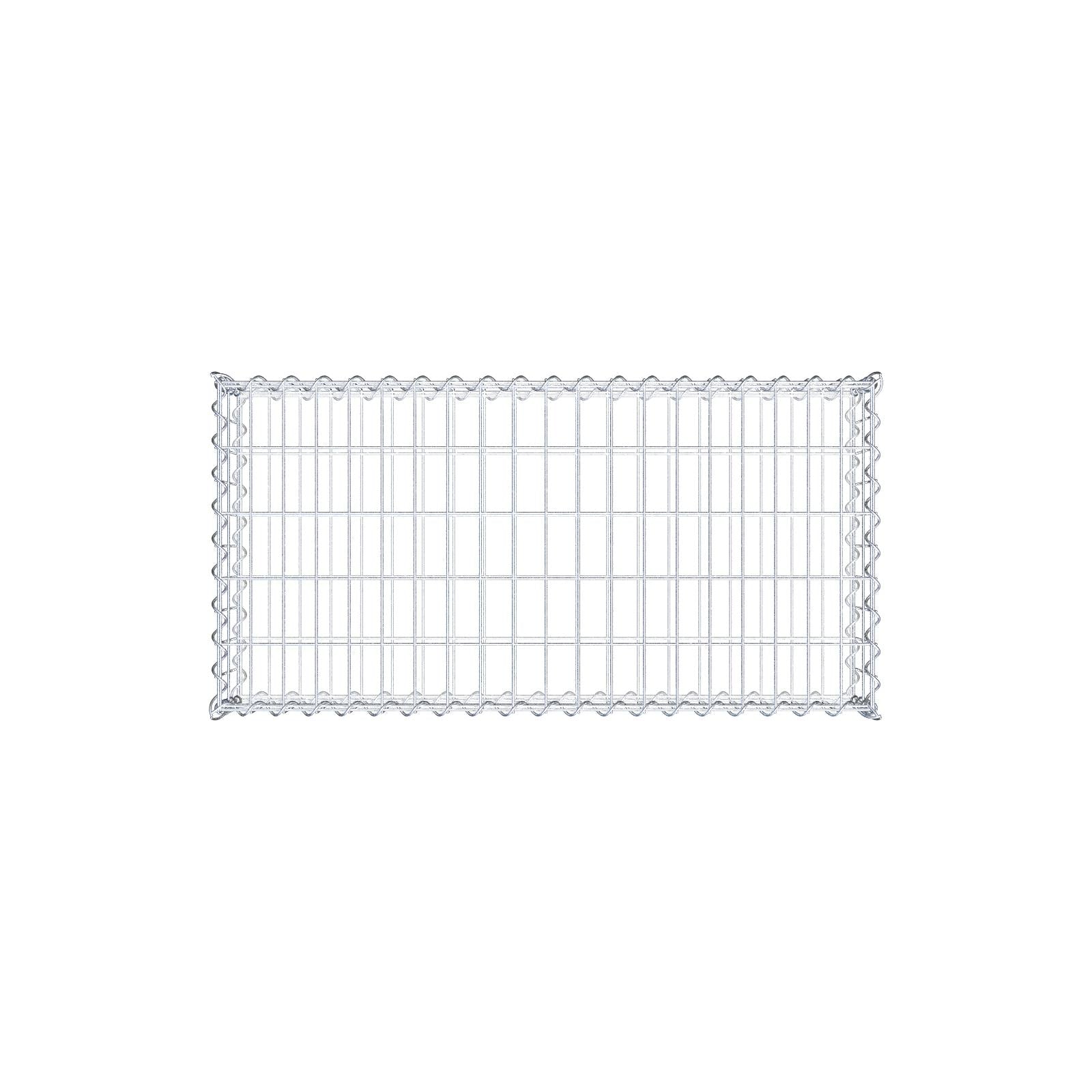Gabion 100 cm x 20 cm x 50 cm (L x H x D), mesh size 5 cm x 10 cm, spiral