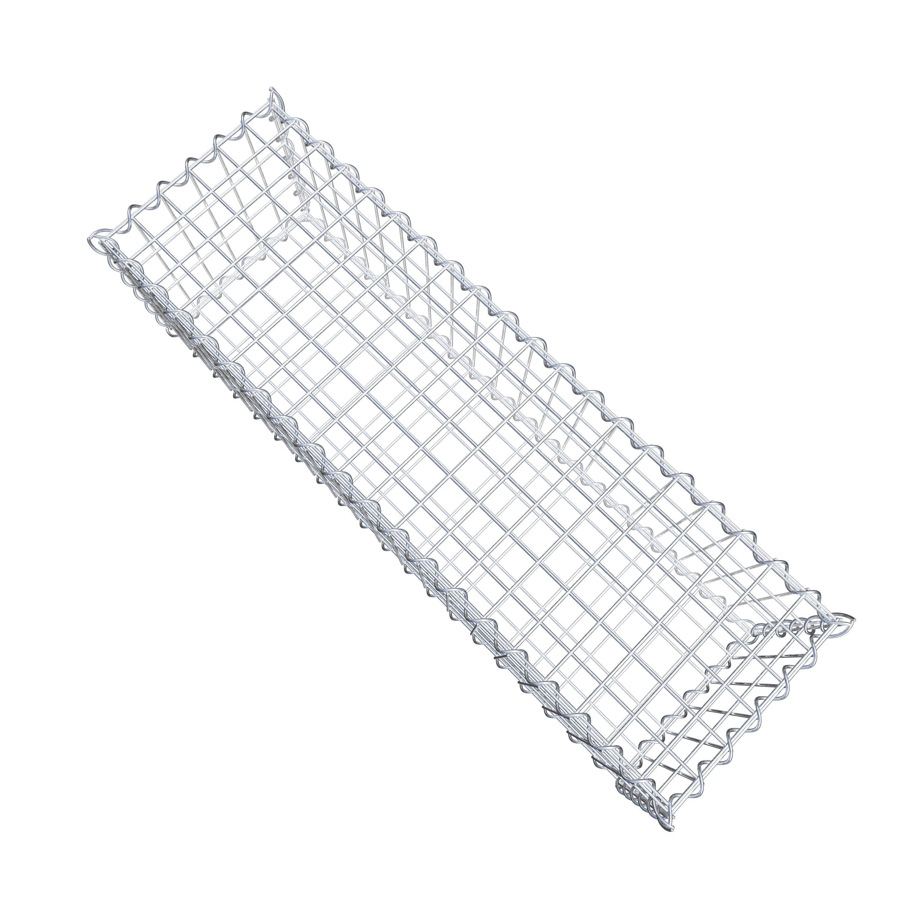 Gabion 100 cm x 30 cm x 30 cm (L x H x D), maskstorlek 5 cm x 10 cm, spiral