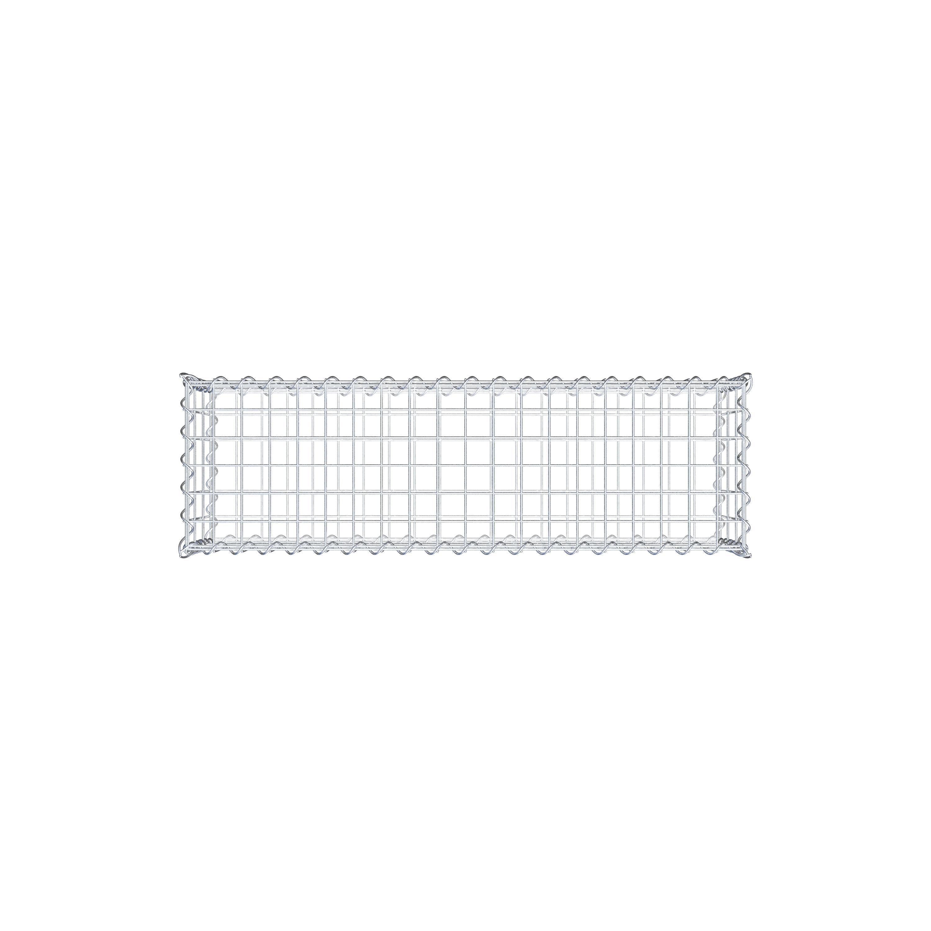 Gabion 100 cm x 30 cm x 30 cm (L x H x D), maskestørrelse 5 cm x 10 cm, spiral