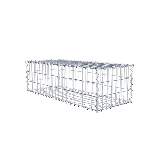 Gabion 100 cm x 30 cm x 40 cm (L x H x P), mailles 5 cm x 10 cm, spirale