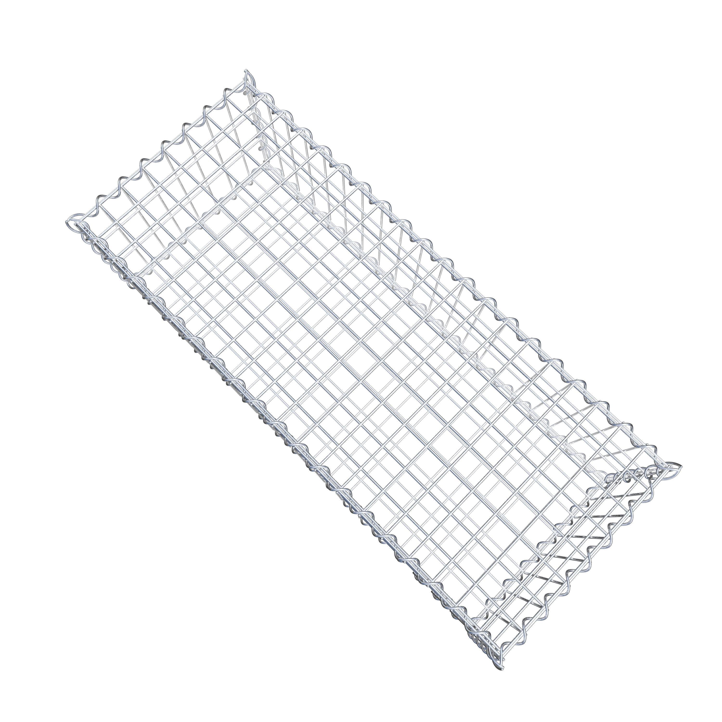 Gabion 100 cm x 30 cm x 40 cm (L x H x D), maskstorlek 5 cm x 10 cm, spiral