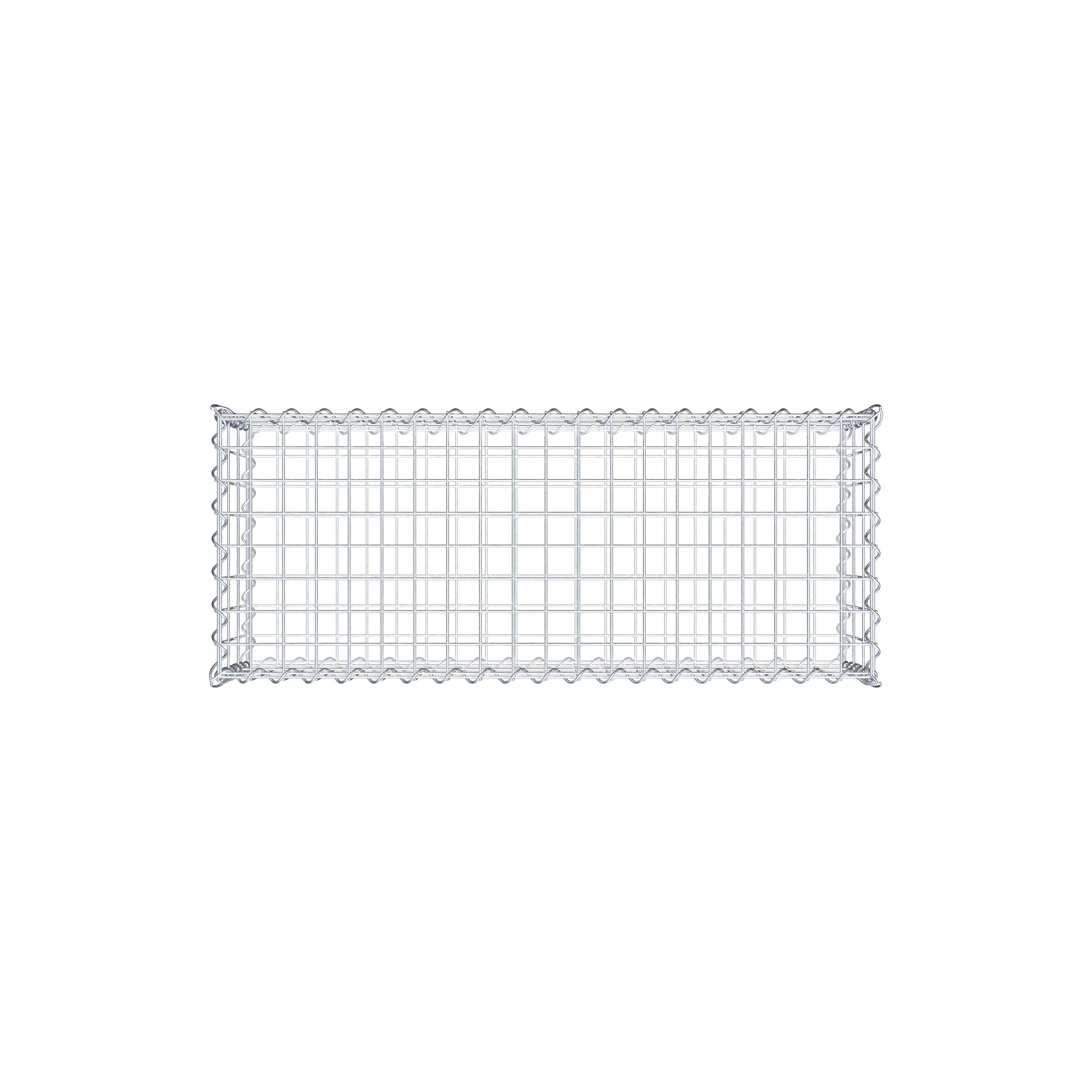 Gabion 100 cm x 30 cm x 40 cm (L x H x D), maskstorlek 5 cm x 10 cm, spiral