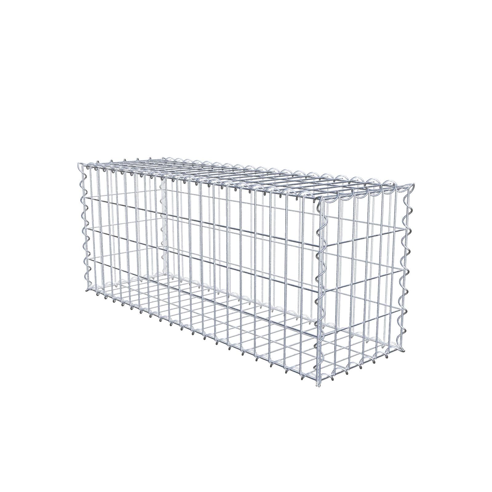 Gabion 100 cm x 40 cm x 30 cm (L x H x P), mailles 5 cm x 10 cm, spirale