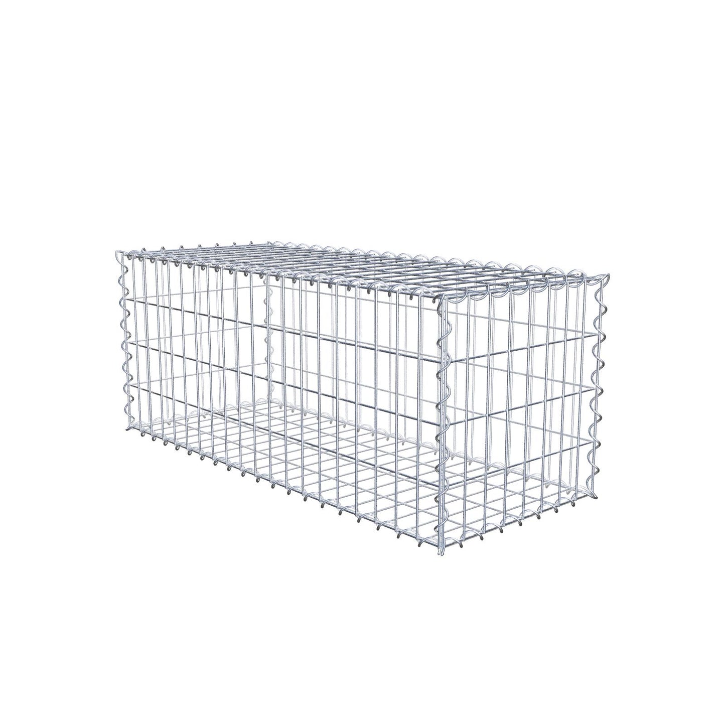 Gabione 100 cm x 40 cm x 40 cm (L x H x T), Maschenweite 5 cm x 10 cm, Spirale