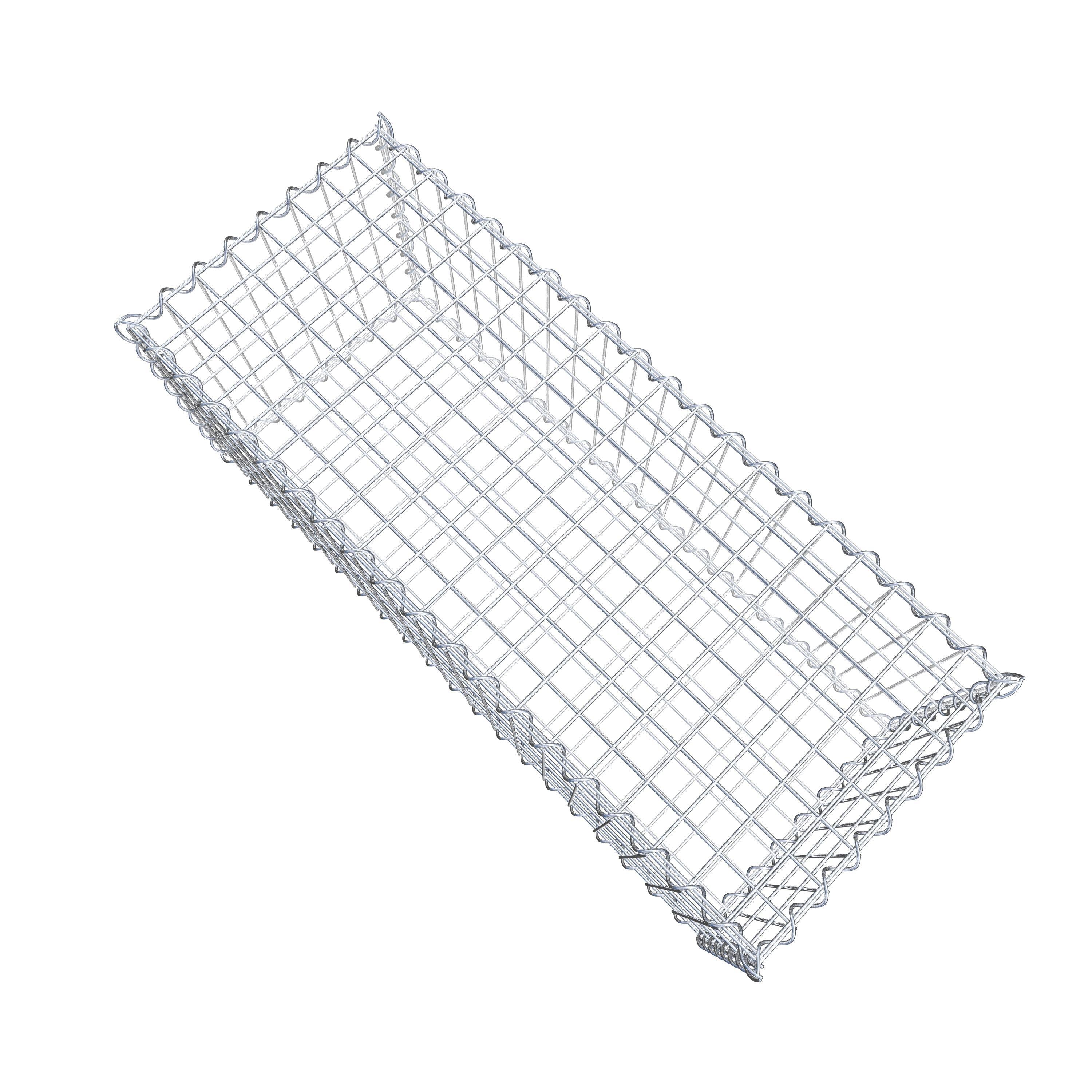 Gabion 100 cm x 40 cm x 40 cm (L x H x D), maskstorlek 5 cm x 10 cm, spiral