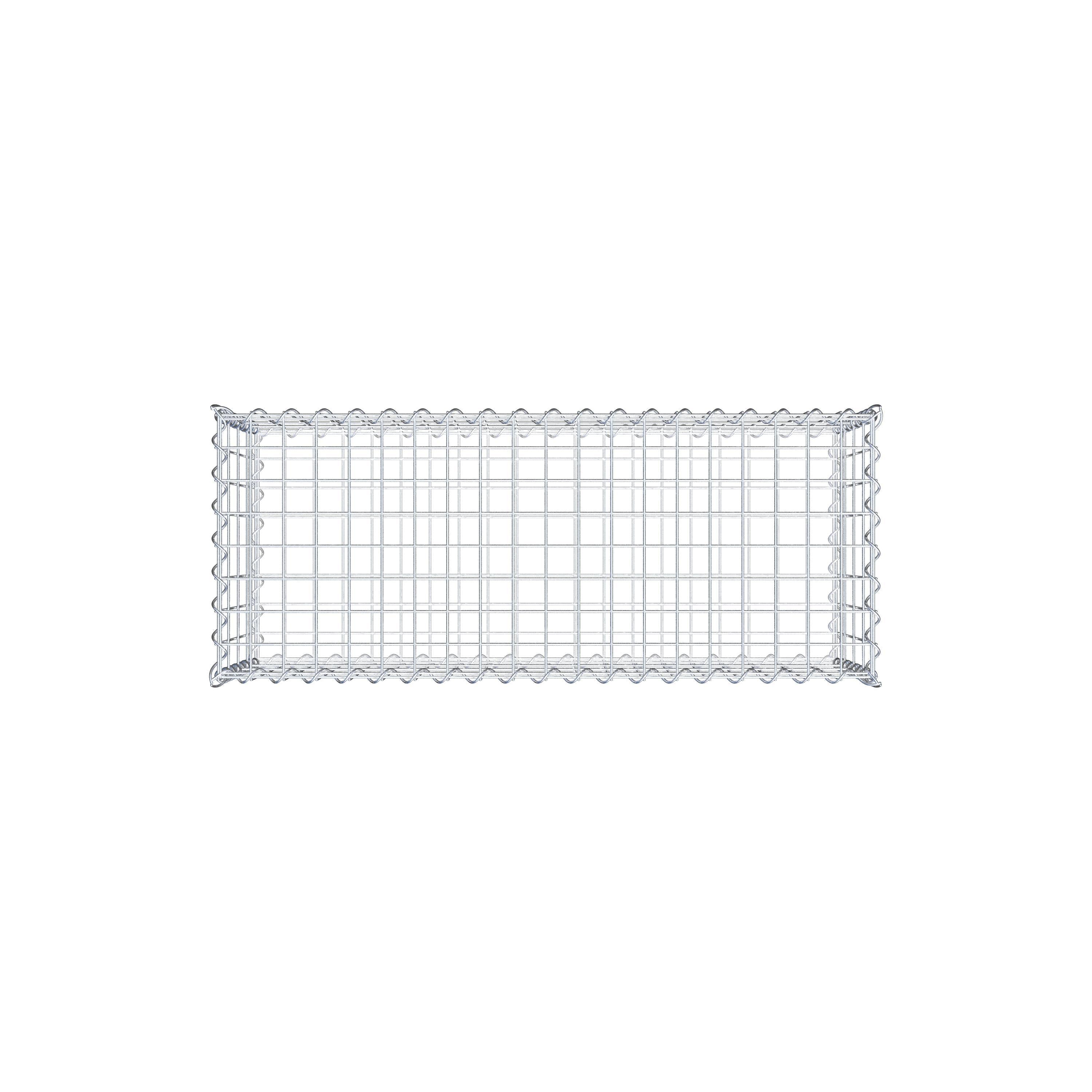 Gabion 100 cm x 40 cm x 40 cm (L x H x D), maskstorlek 5 cm x 10 cm, spiral