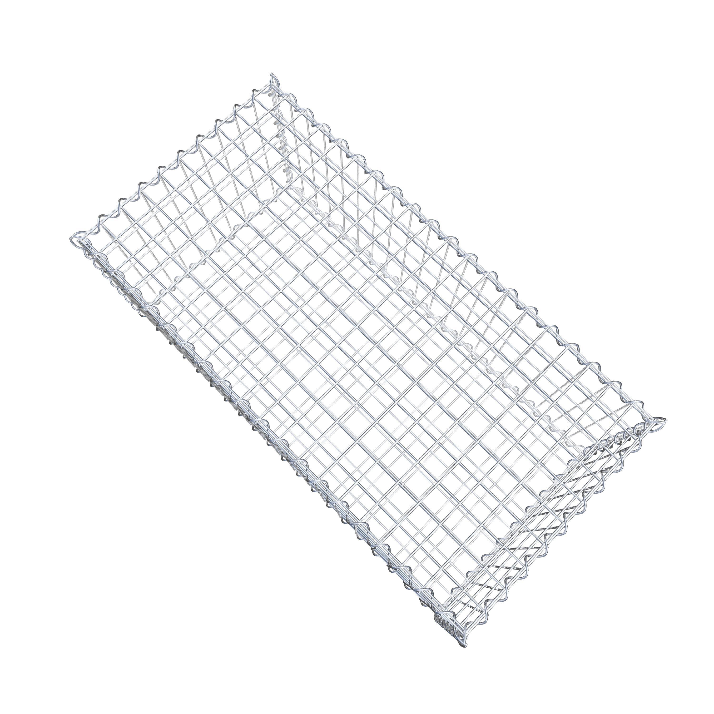 Gabion 100 cm x 40 cm x 50 cm (L x H x D), maskstorlek 5 cm x 10 cm, spiral