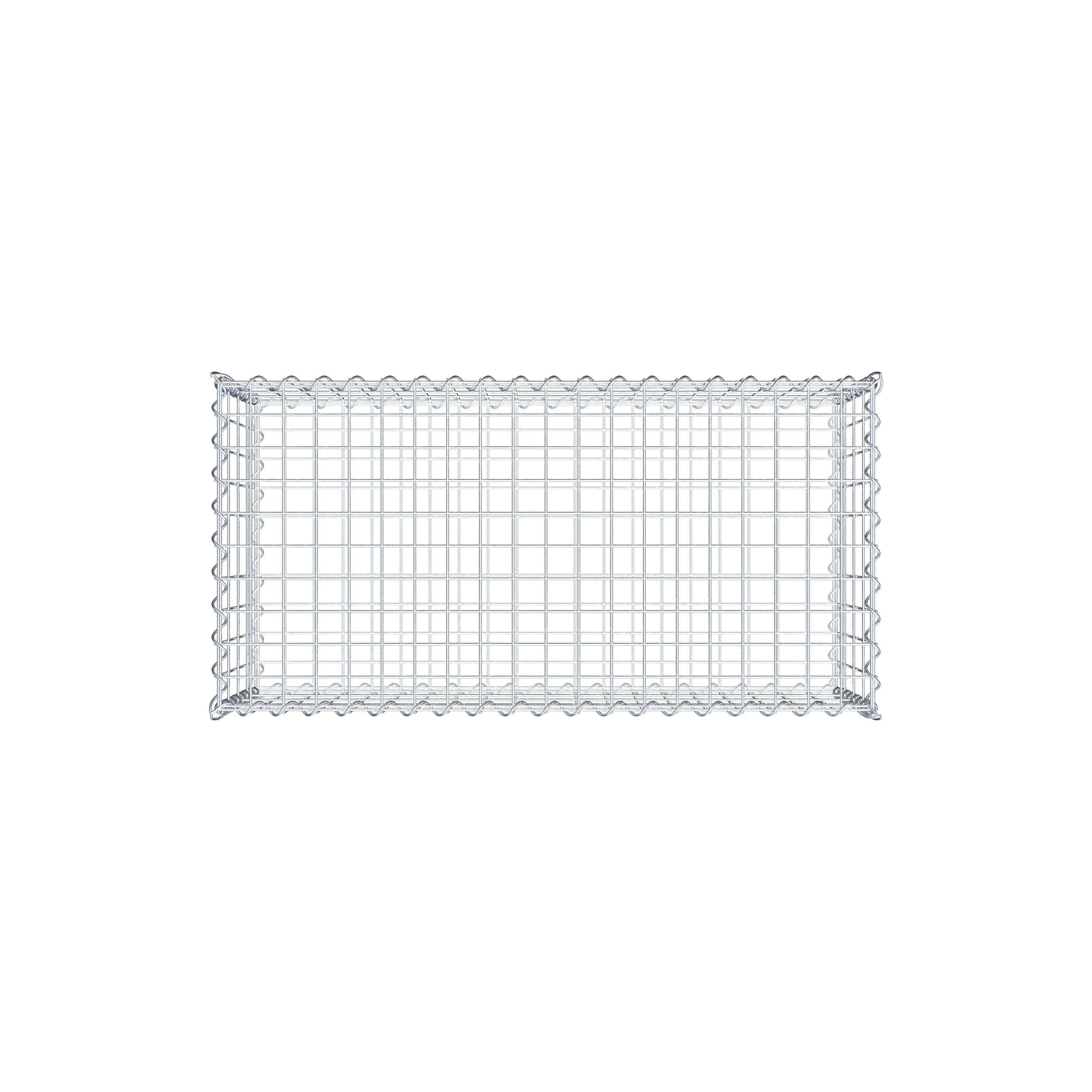 Gabion 100 cm x 40 cm x 50 cm (L x H x D), maskstorlek 5 cm x 10 cm, spiral