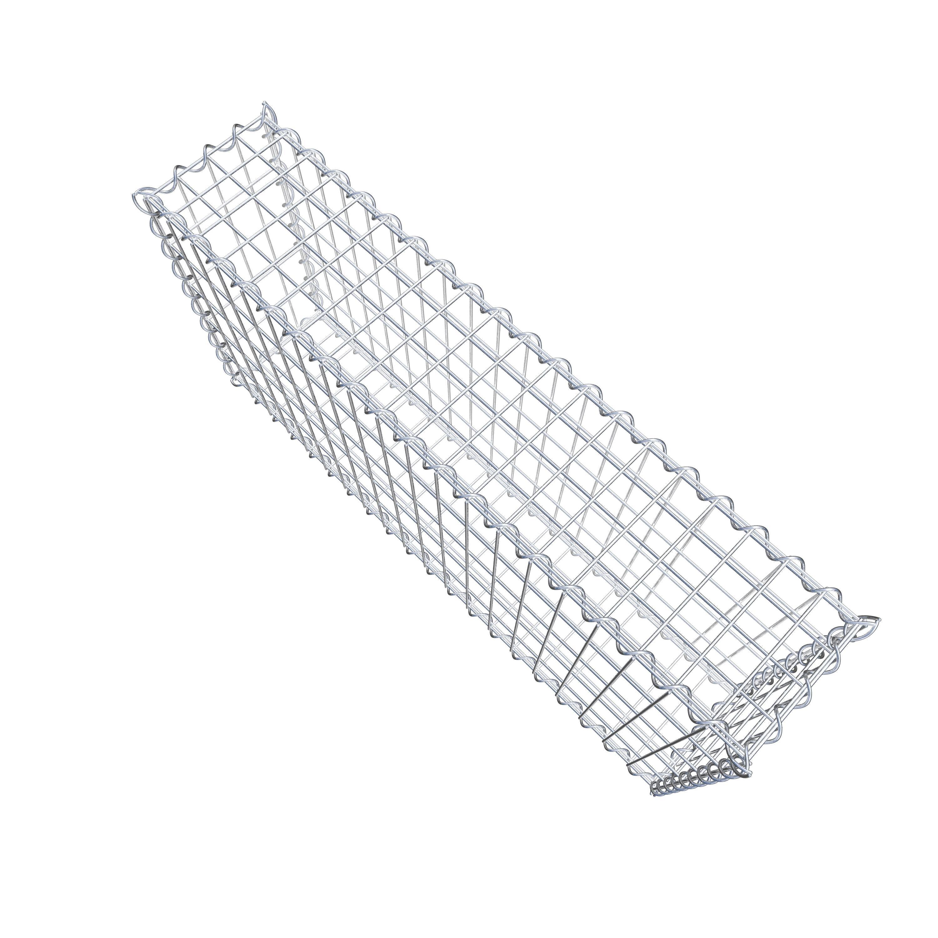 Gabion 100 cm x 50 cm x 20 cm (L x H x D), maskstorlek 5 cm x 10 cm, spiral