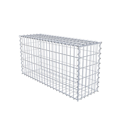Gabion 100 cm x 50 cm x 30 cm (L x H x D), maskestørrelse 5 cm x 10 cm, spiral