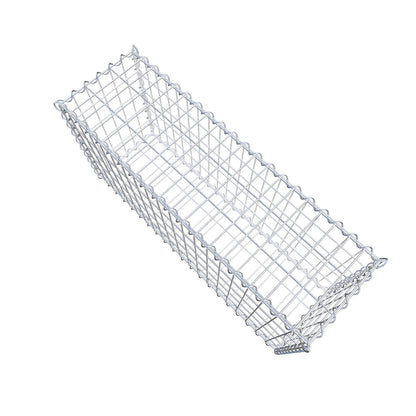 Ekonomiset 3x gabion 100 cm x 50 cm x 30 cm (L x H x D), maskstorlek 5 cm x 10 cm, spiral