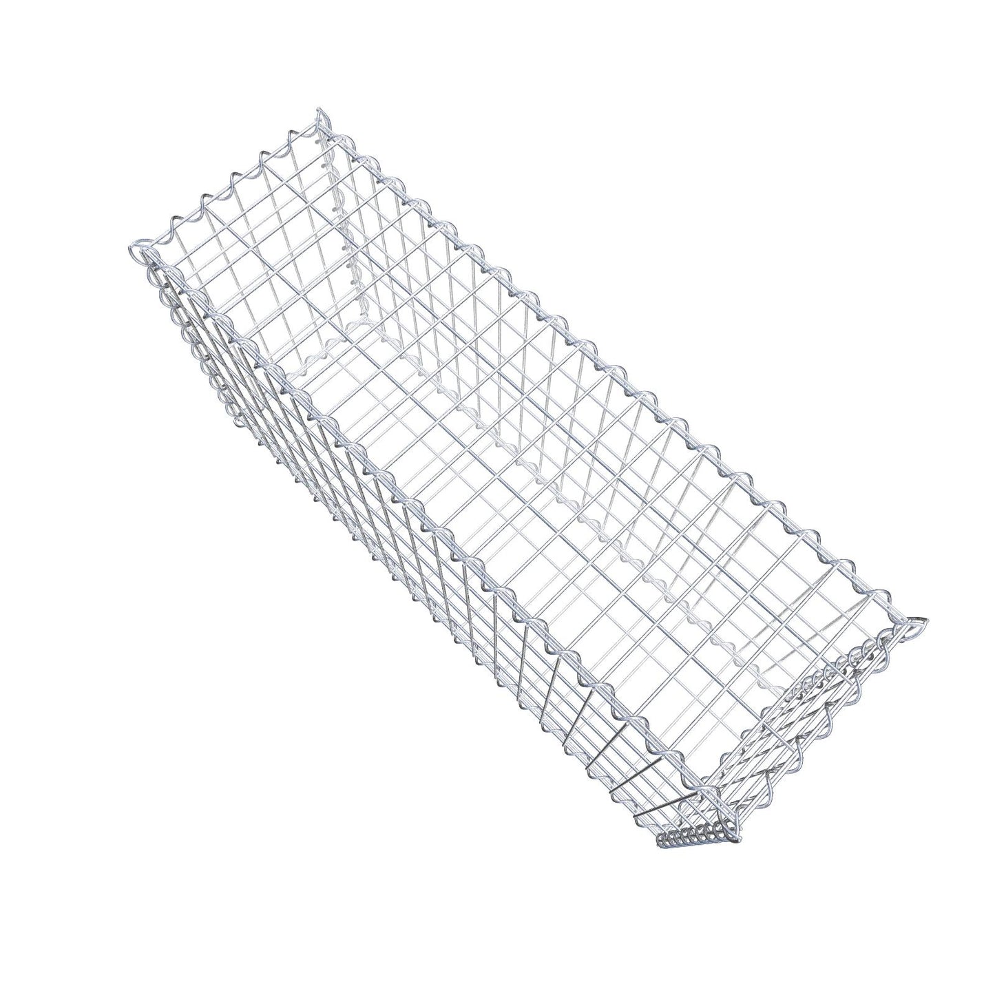 Gabion 100 cm x 50 cm x 30 cm (L x H x D), maskestørrelse 5 cm x 10 cm, spiral