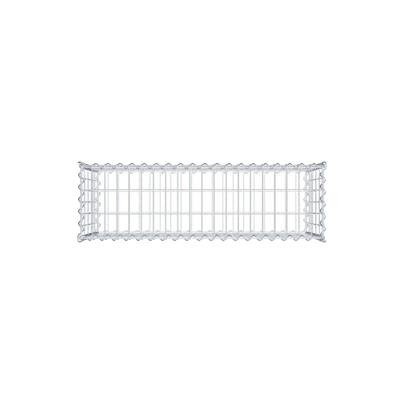 Set économique 3x gabions 100 cm x 50 cm x 30 cm (L x H x P), mailles 5 cm x 10 cm, spirale