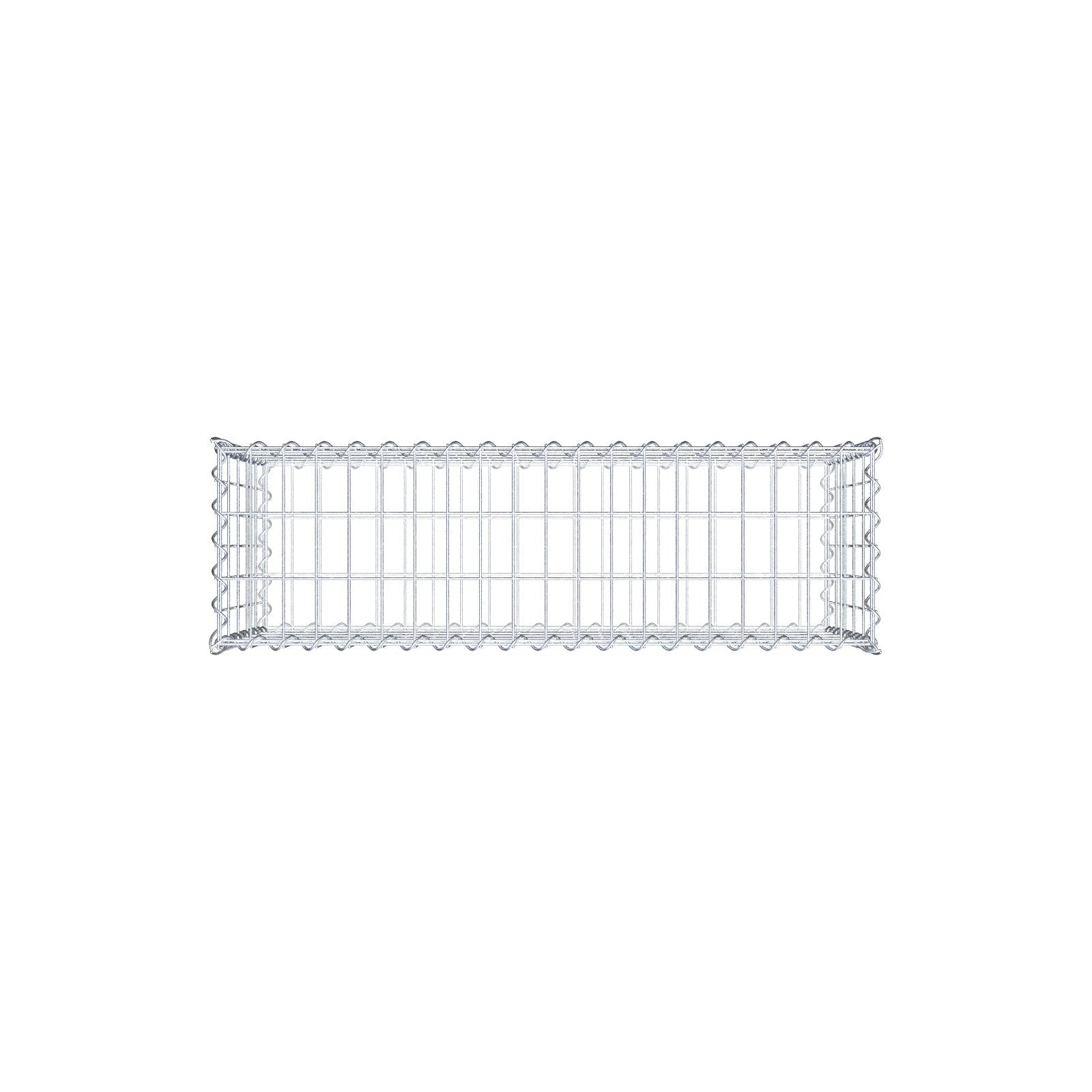 Gabion 100 cm x 50 cm x 30 cm (L x H x D), mesh size 5 cm x 10 cm, spiral