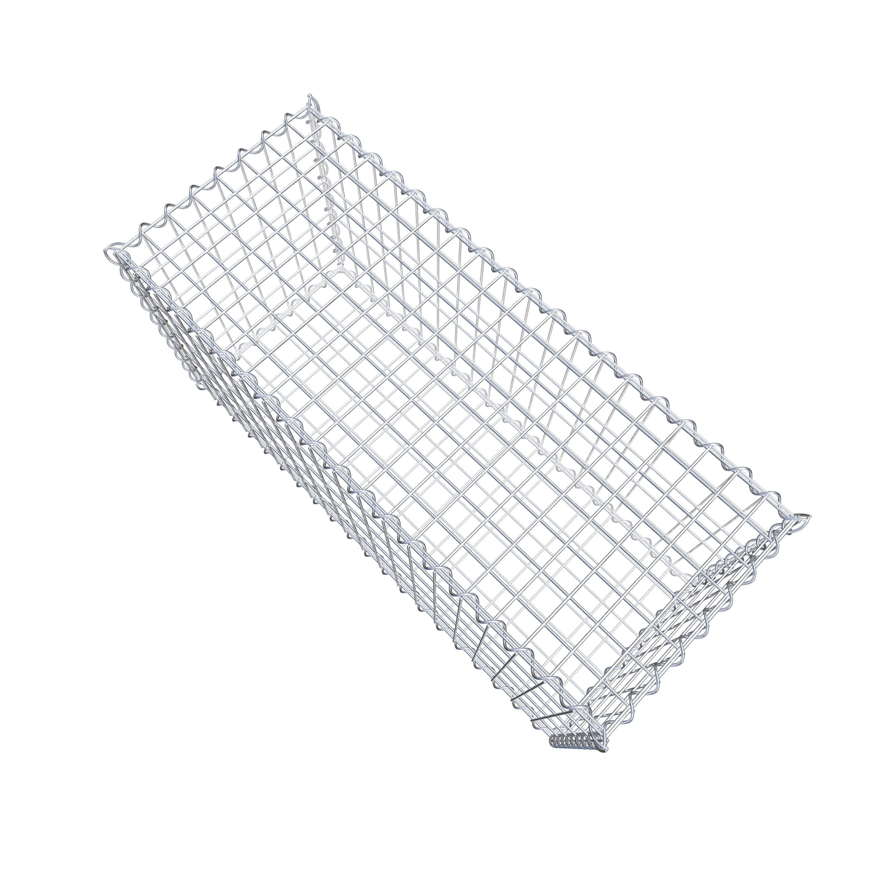 Gabion 100 cm x 50 cm x 40 cm (L x H x D), maskstorlek 5 cm x 10 cm, spiral