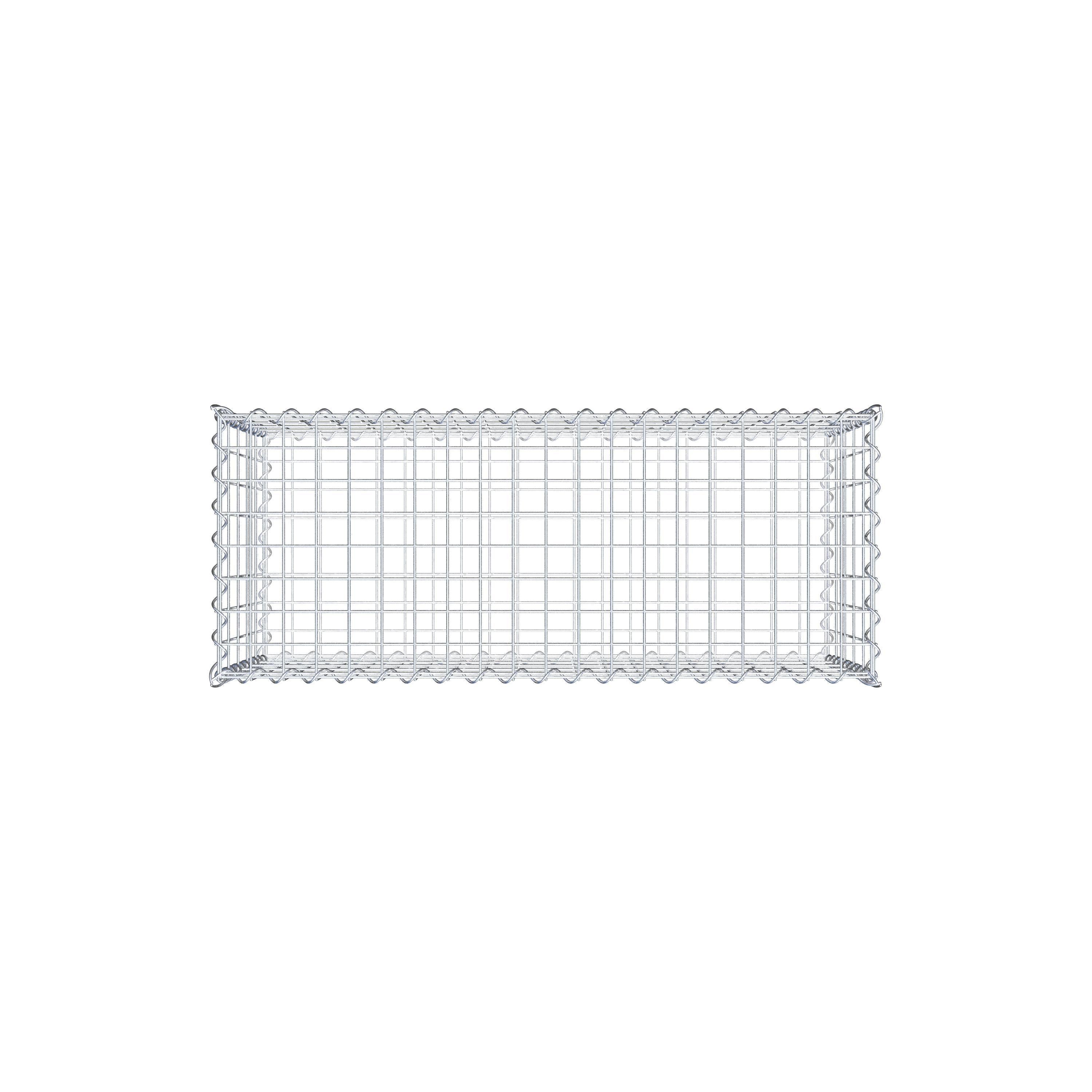 Gabion 100 cm x 50 cm x 40 cm (L x H x D), maskestørrelse 5 cm x 10 cm, spiral