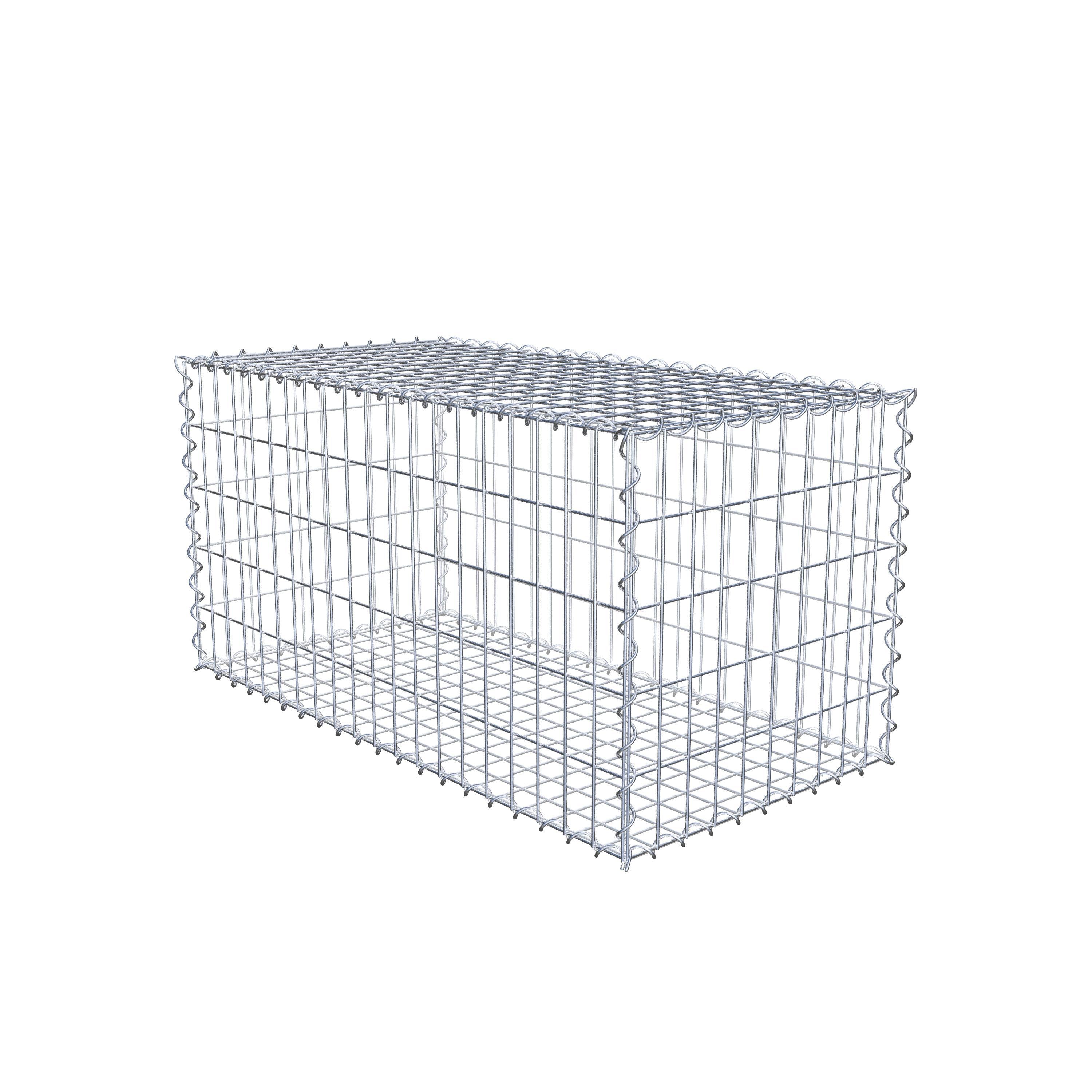 Gabion 100 cm x 50 cm x 50 cm (L x H x D), mesh size 5 cm x 10 cm, spiral