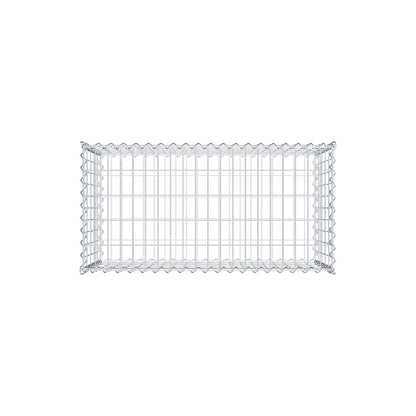 Gabione 100 cm x 50 cm x 50 cm (L x H x T), Maschenweite 5 cm x 10 cm, Spirale