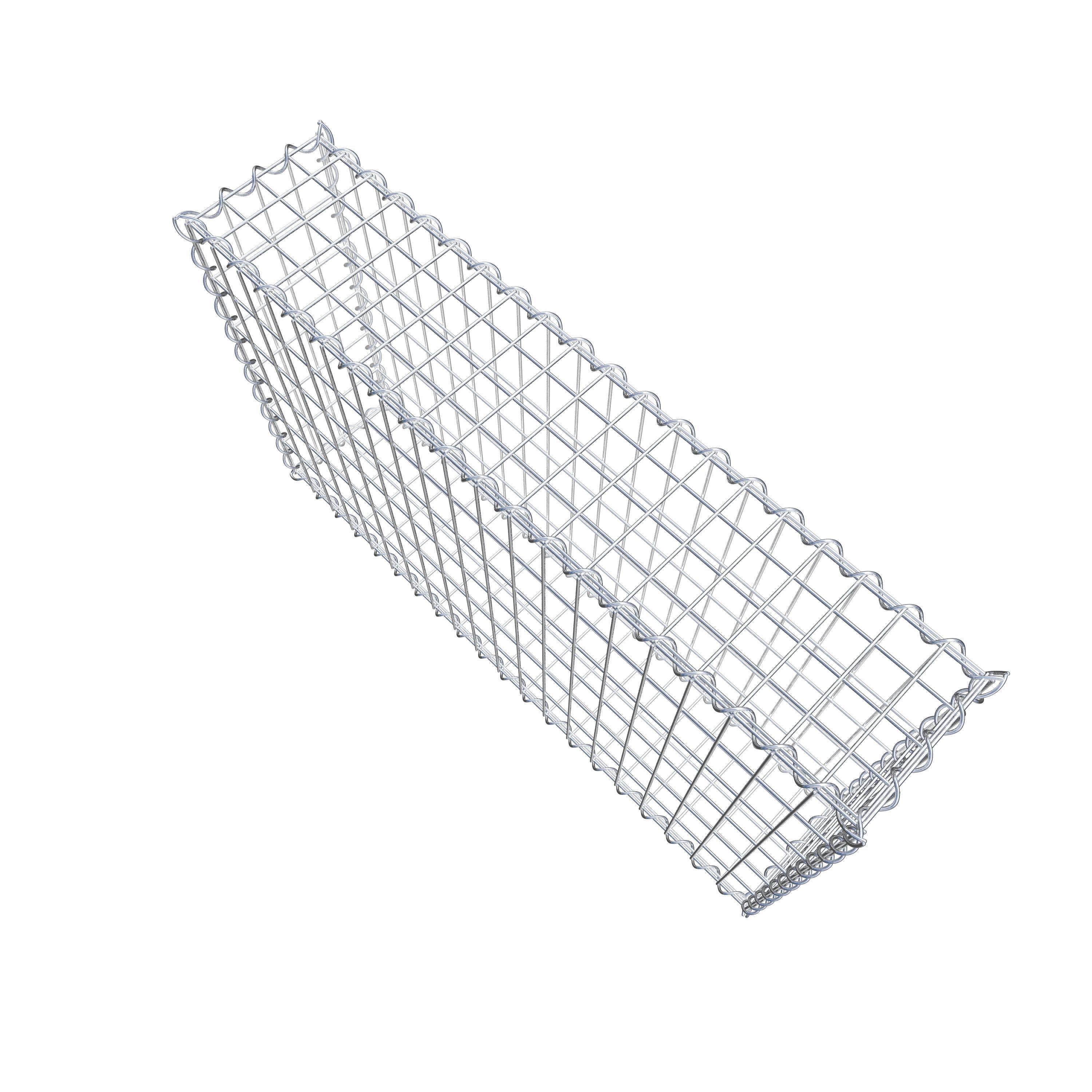 Gabion 100 cm x 60 cm x 20 cm (L x H x D), maskstorlek 5 cm x 10 cm, spiral