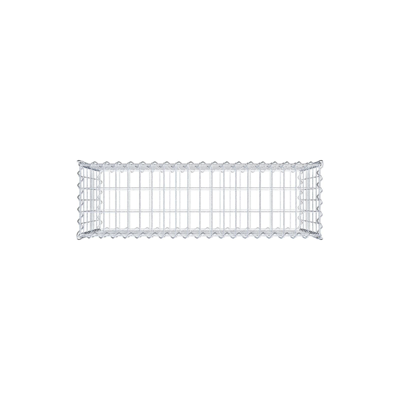 Gabion 100 cm x 60 cm x 30 cm (L x H x D), mesh size 5 cm x 10 cm, spiral