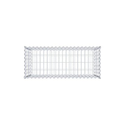 Gabião 100 cm x 60 cm x 40 cm (C x A x P), malhagem 5 cm x 10 cm, espiral