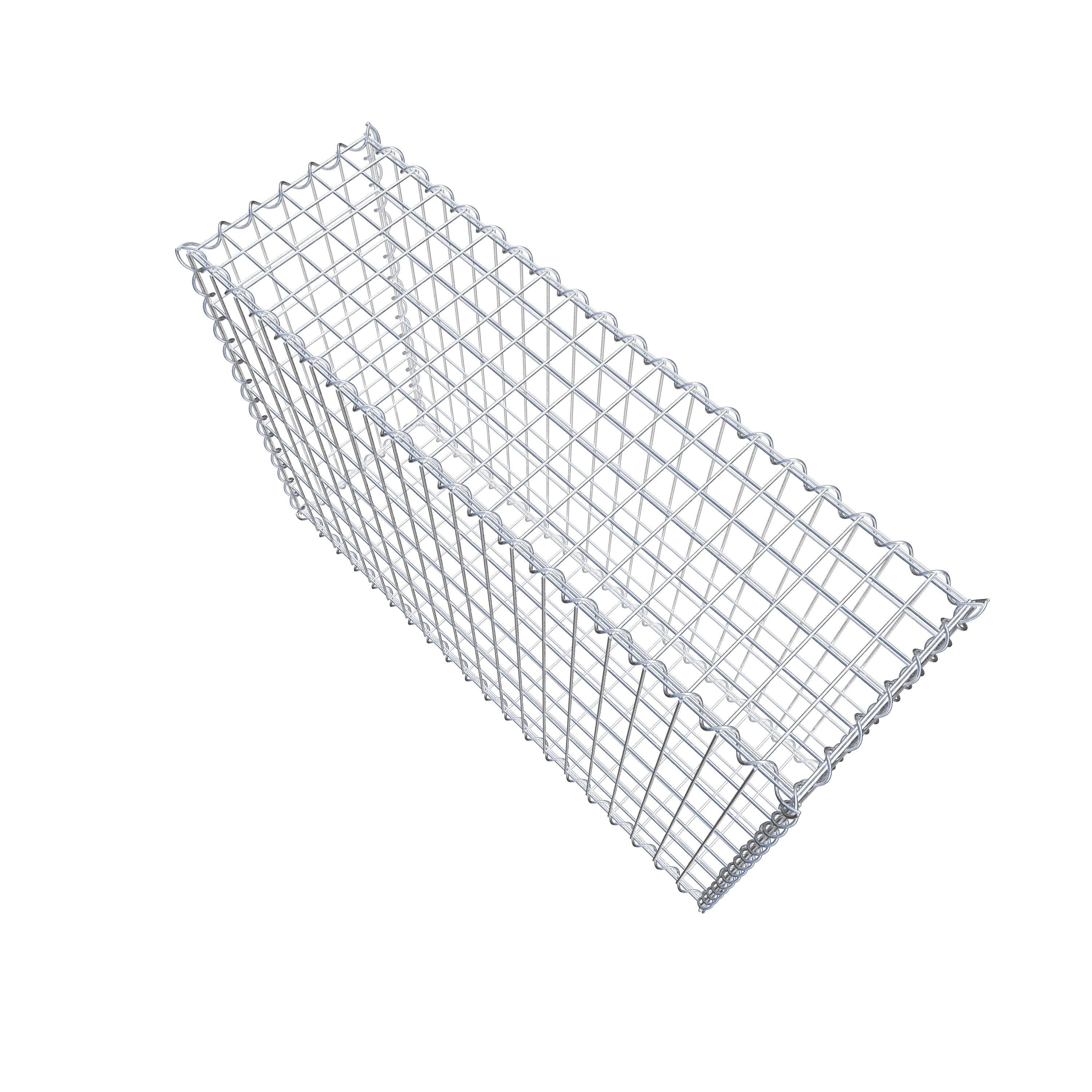 Gabion 100 cm x 70 cm x 30 cm (L x H x D), maskstorlek 5 cm x 10 cm, spiral