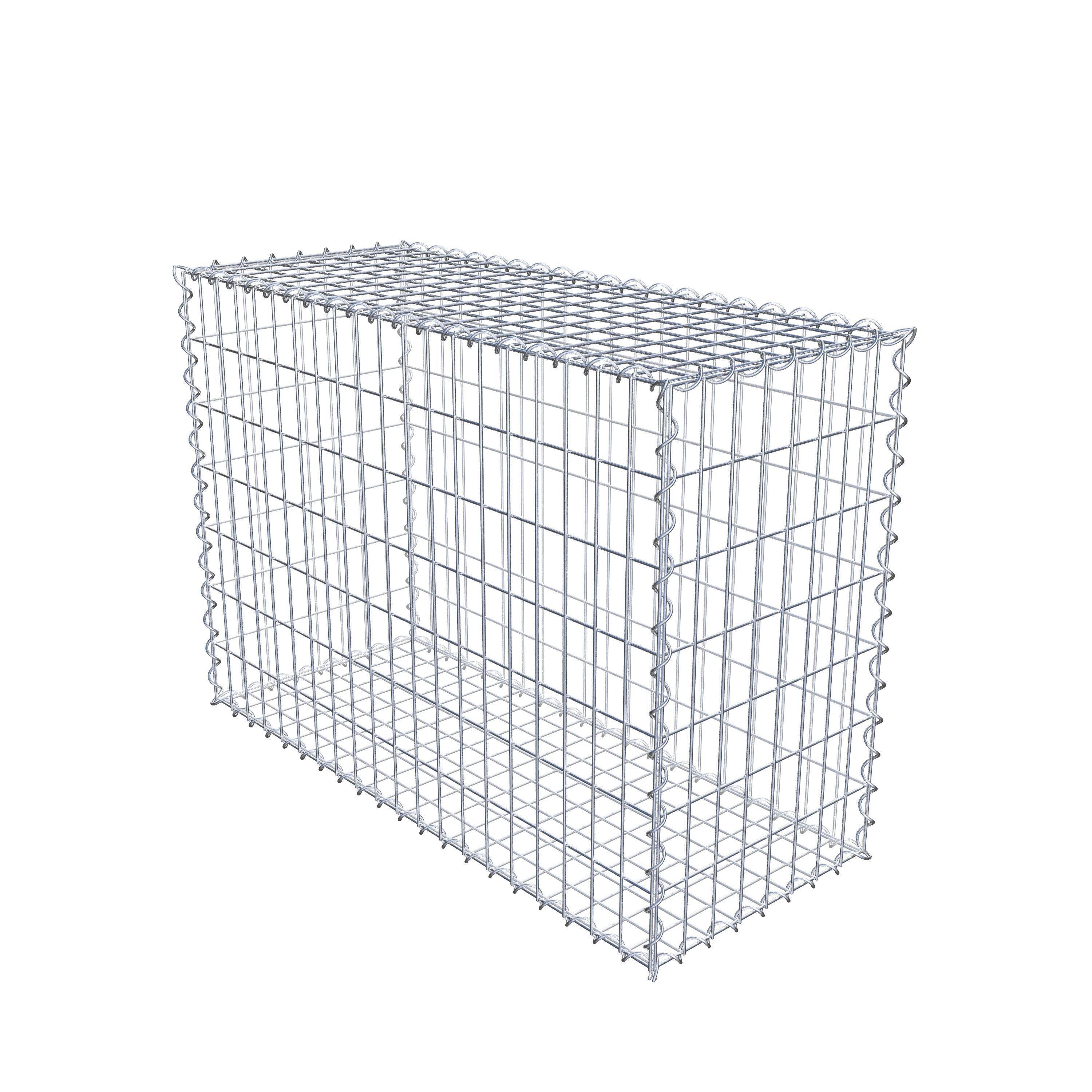 Gabion 100 cm x 70 cm x 40 cm (L x H x D), maskestørrelse 5 cm x 10 cm, spiral