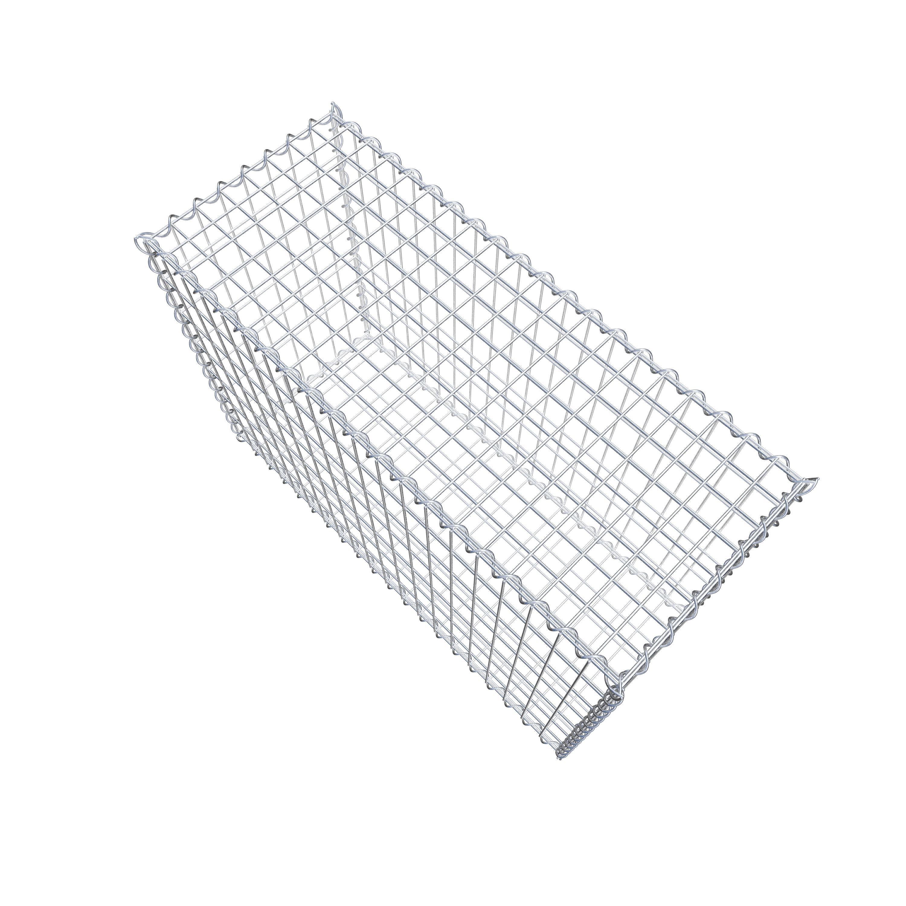 Gabion 100 cm x 70 cm x 40 cm (L x H x D), maskstorlek 5 cm x 10 cm, spiral