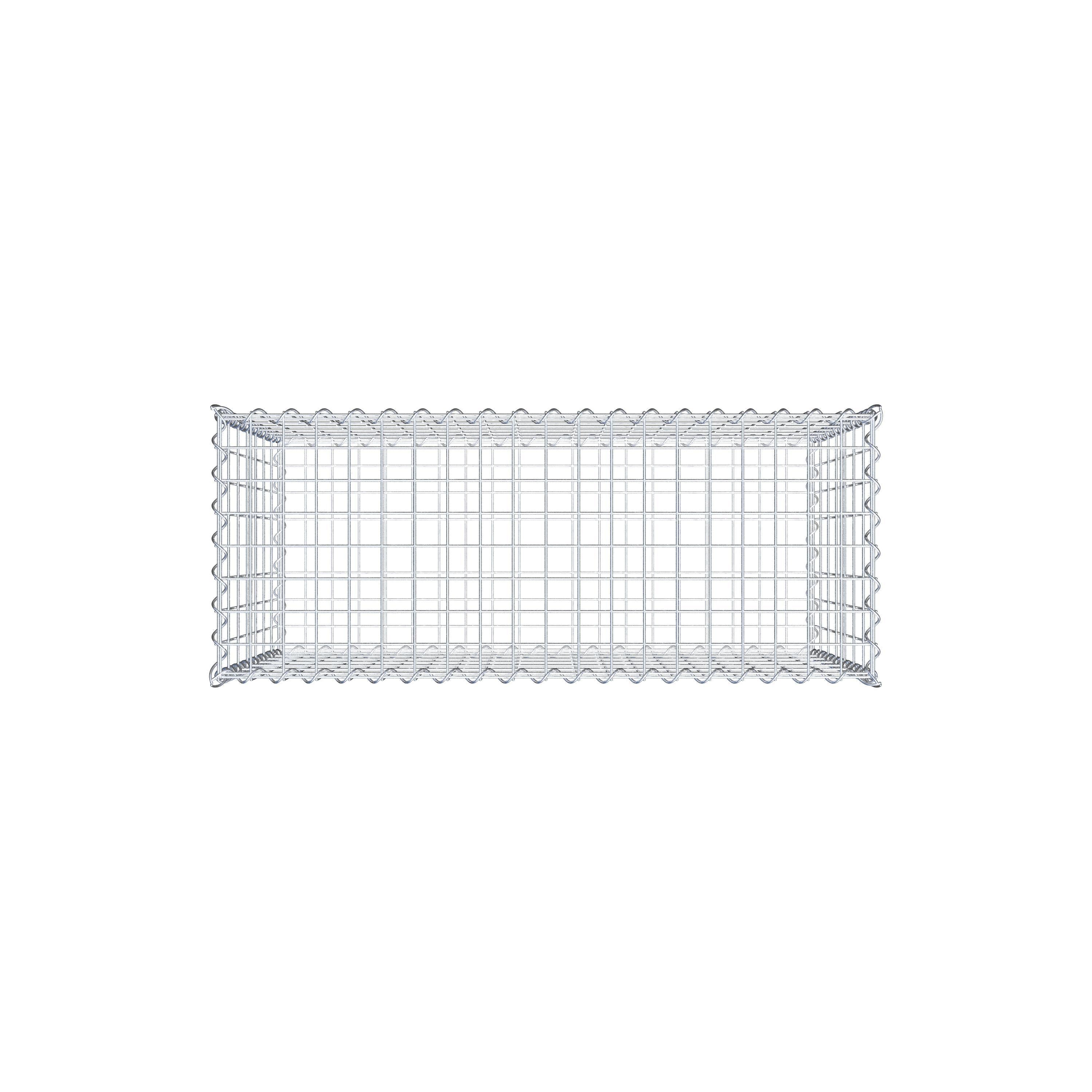 Gabion 100 cm x 70 cm x 40 cm (L x H x D), maskstorlek 5 cm x 10 cm, spiral