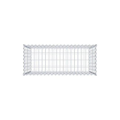 Gabião 100 cm x 70 cm x 40 cm (C x A x P), malhagem 5 cm x 10 cm, espiral