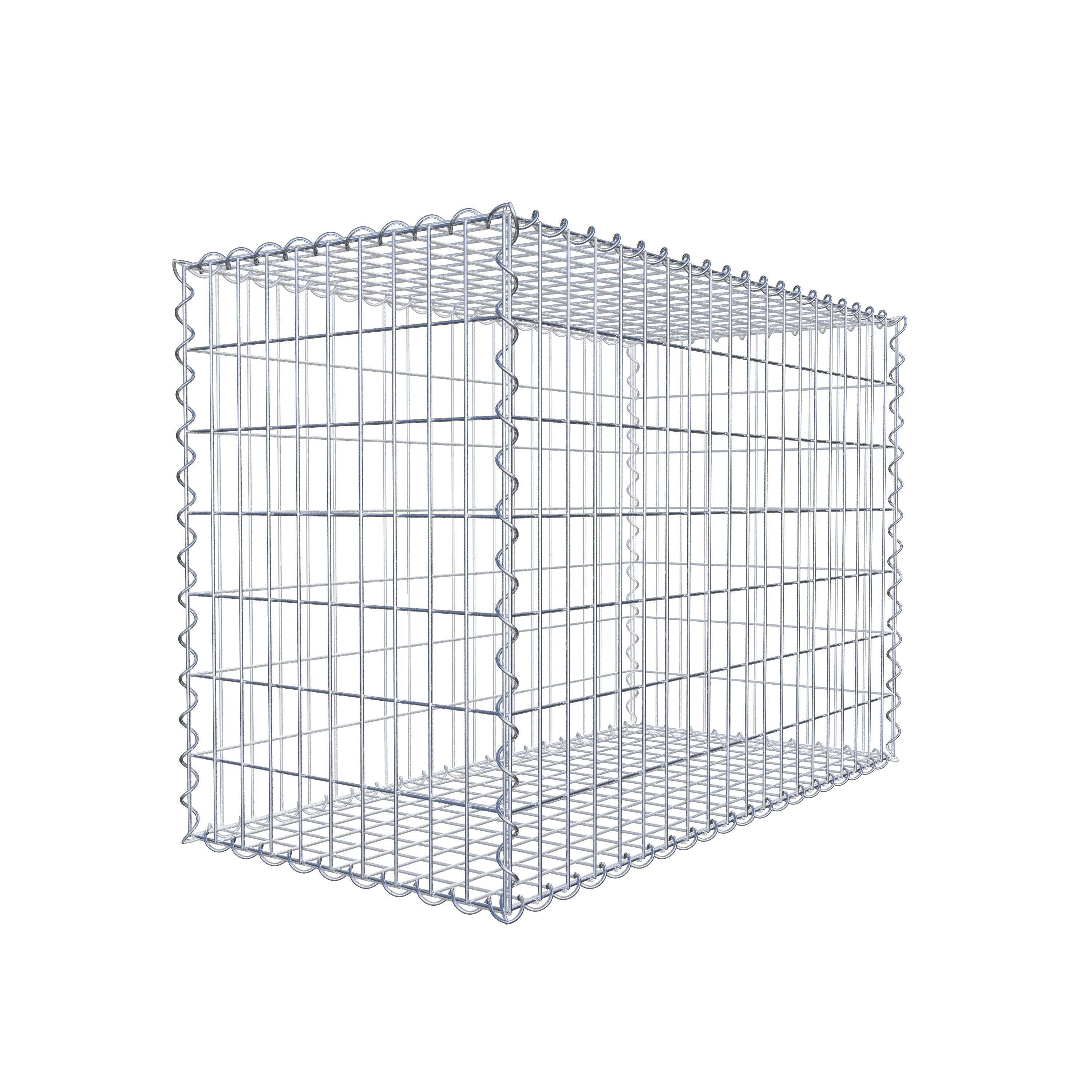 Gabion 100 cm x 70 cm x 50 cm (L x H x D), mesh size 5 cm x 10 cm, spiral