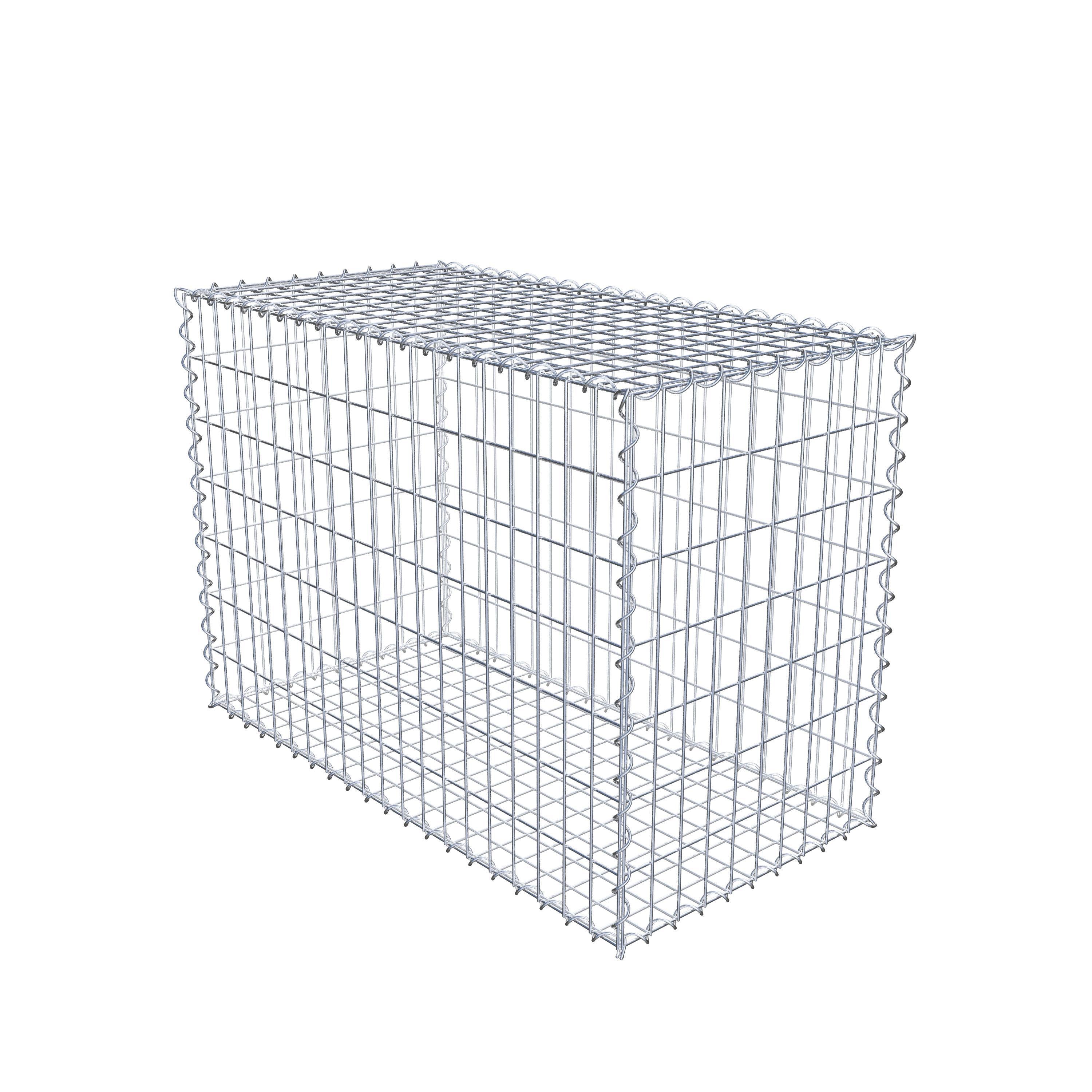 Gabion 100 cm x 70 cm x 50 cm (L x H x D), maskstorlek 5 cm x 10 cm, spiral