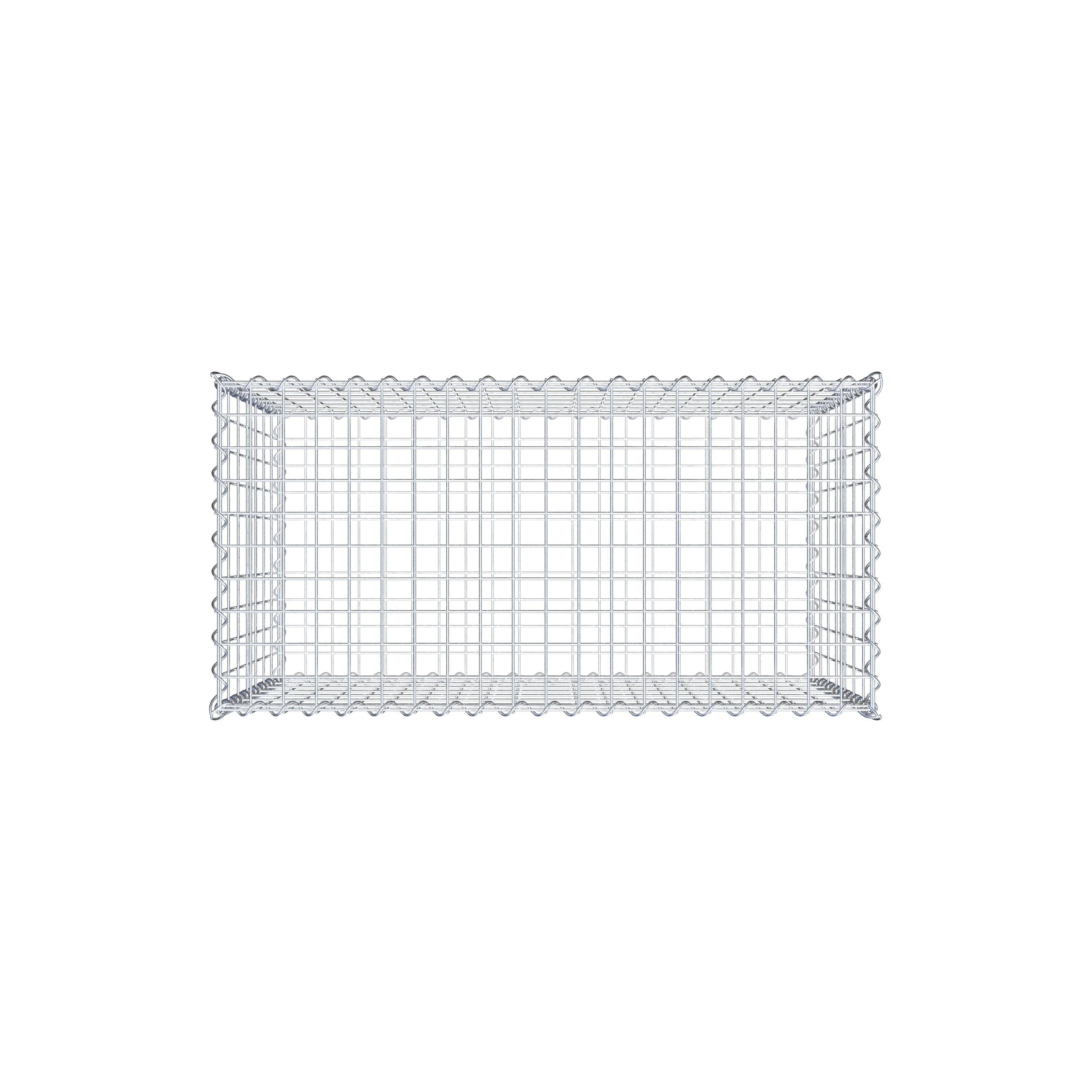 Gabion 100 cm x 70 cm x 50 cm (L x H x D), maskestørrelse 5 cm x 10 cm, spiral