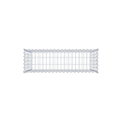 Gabion 100 cm x 80 cm x 30 cm (L x H x P), mailles 5 cm x 10 cm, spirale