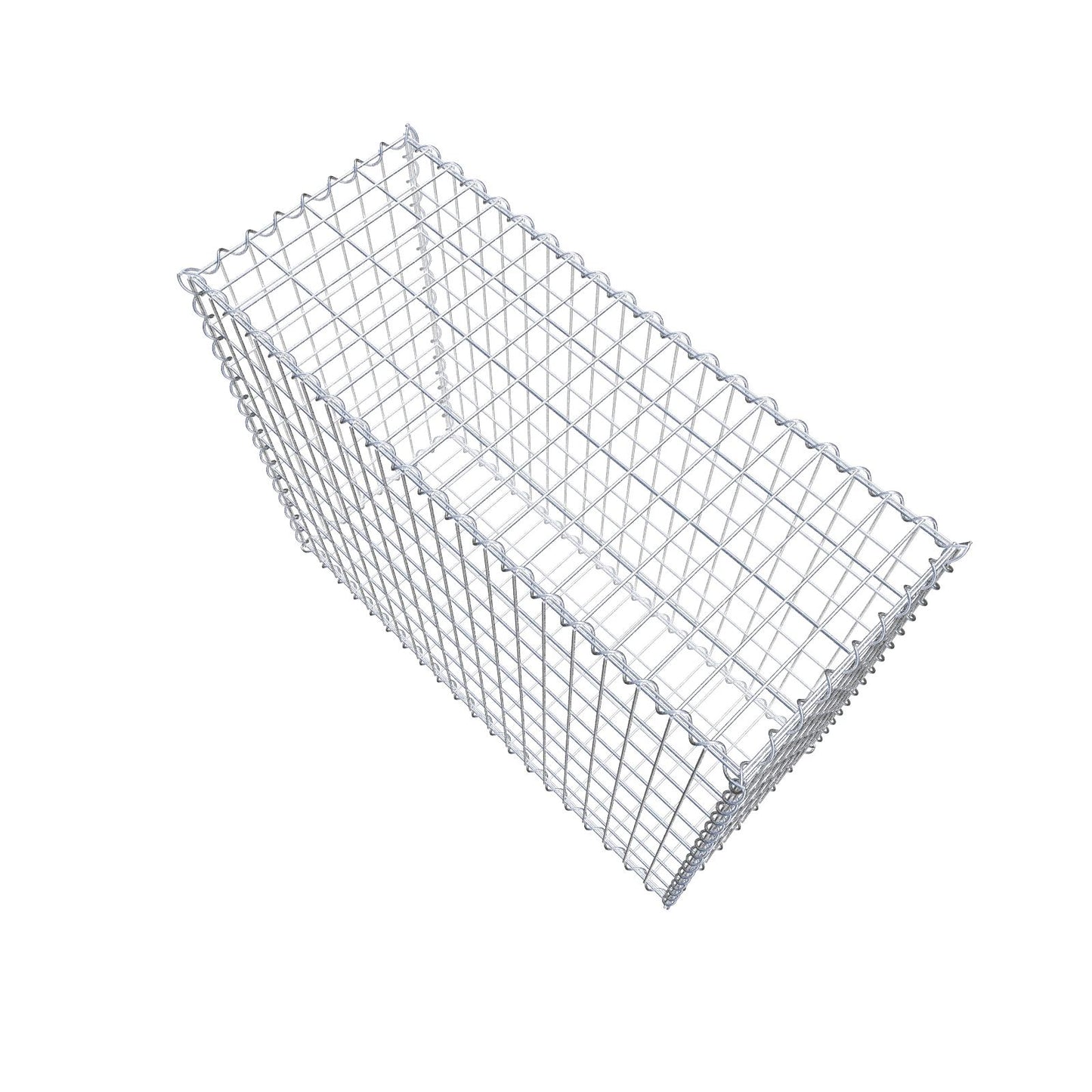 Gabion 100 cm x 80 cm x 40 cm (L x H x D), maskestørrelse 5 cm x 10 cm, spiral