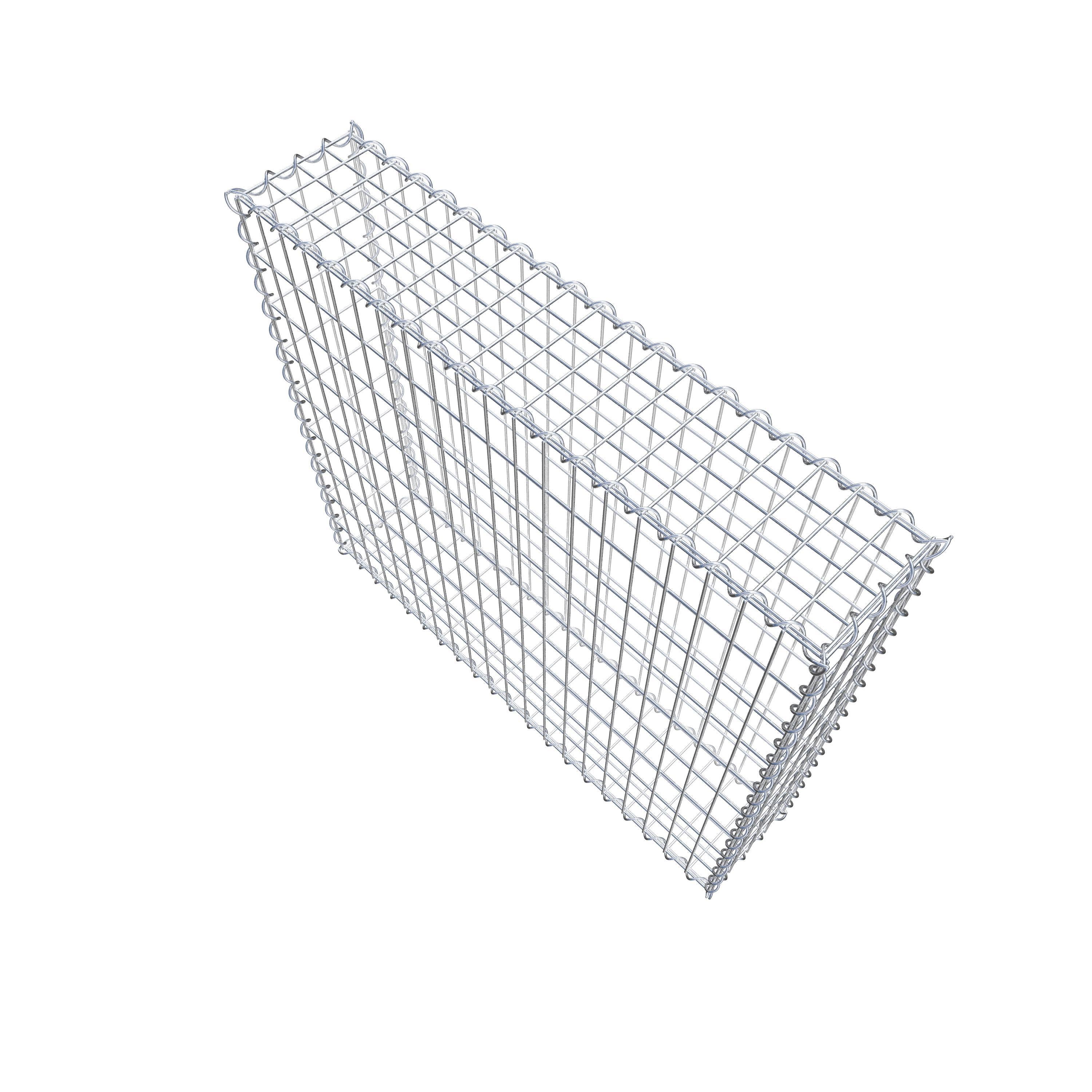 Gabion 100 cm x 90 cm x 20 cm (L x H x D), maskstorlek 5 cm x 10 cm, spiral