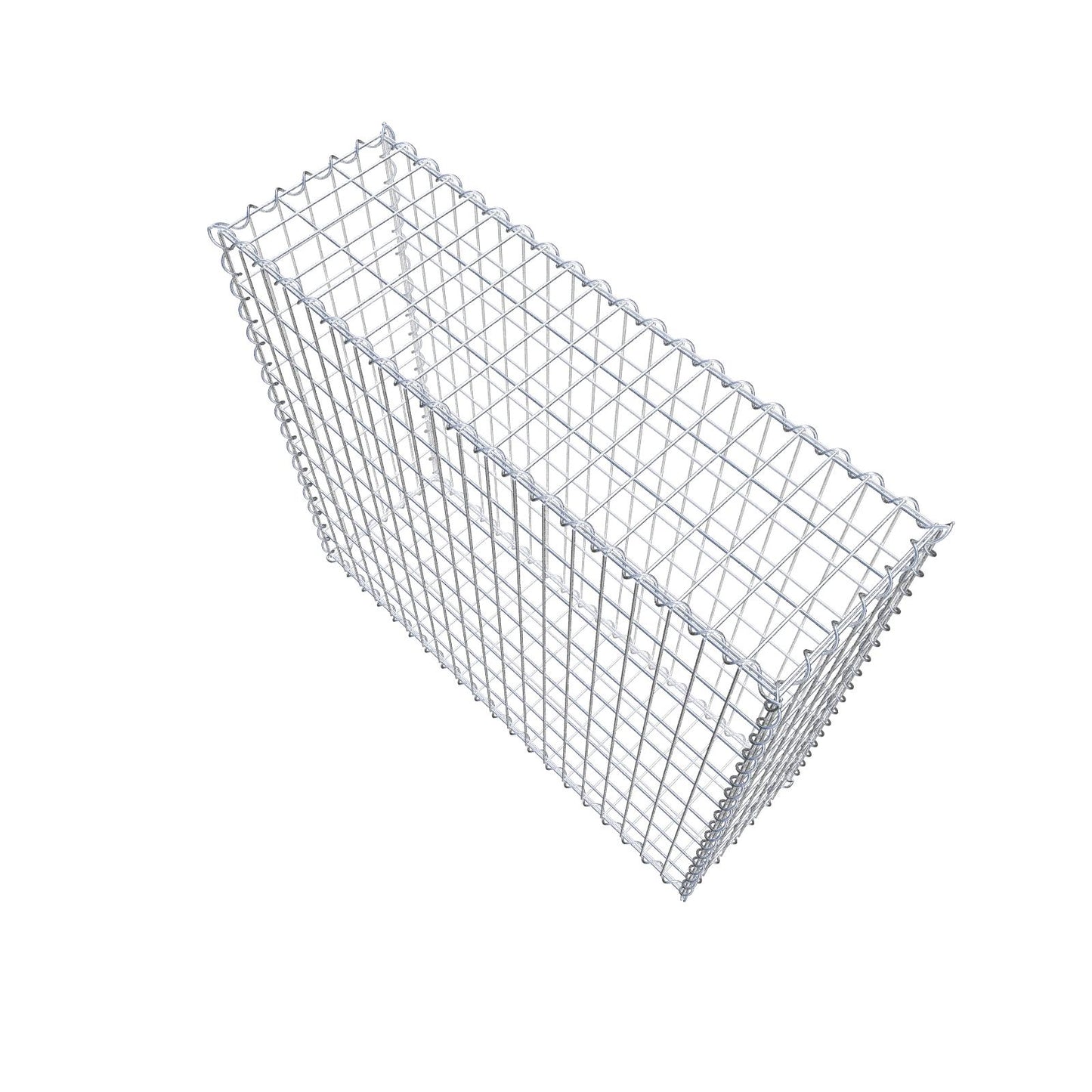 Gabion 100 cm x 90 cm x 30 cm (L x H x D), maskestørrelse 5 cm x 10 cm, spiral