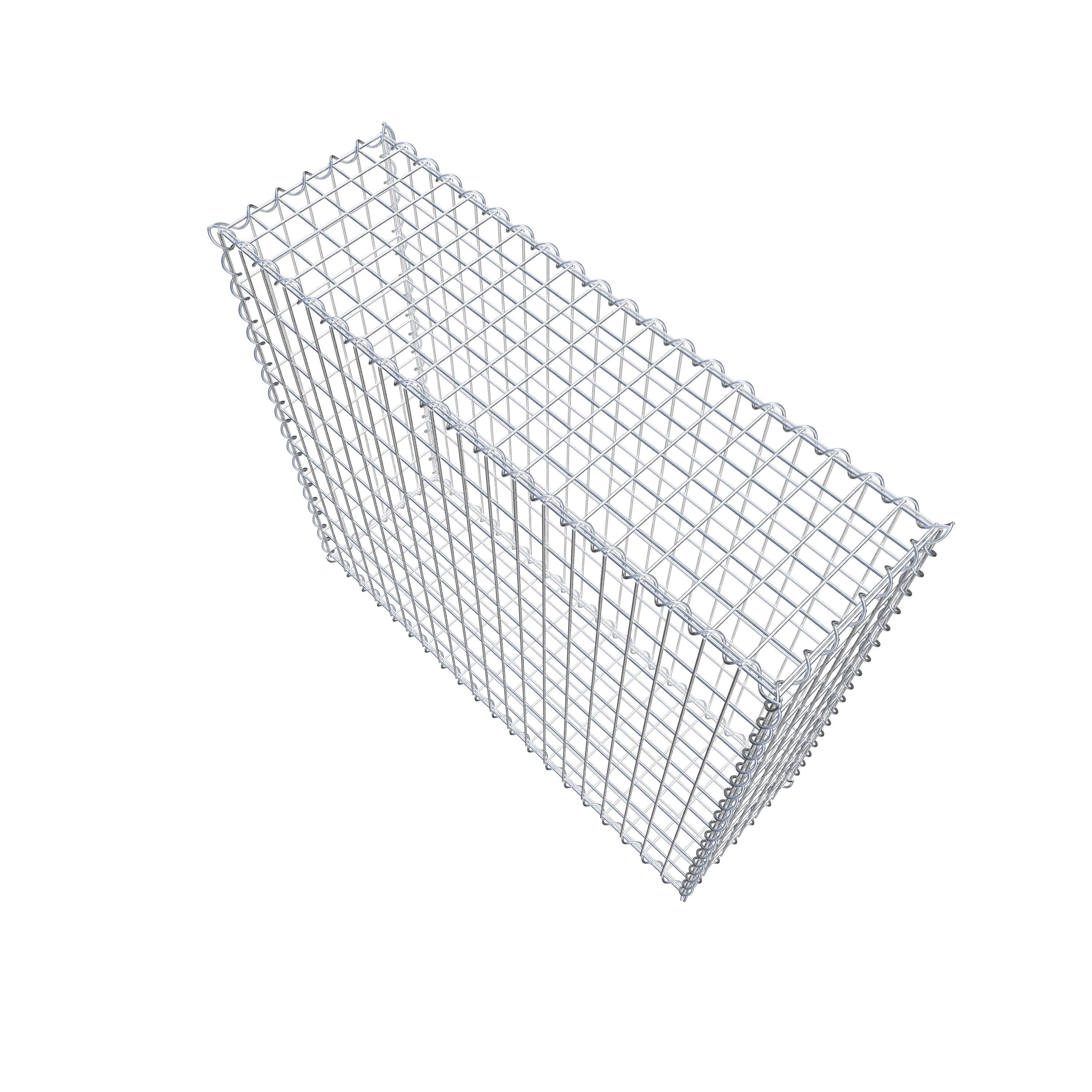 Gabion 100 cm x 90 cm x 30 cm (L x H x D), maskstorlek 5 cm x 10 cm, spiral